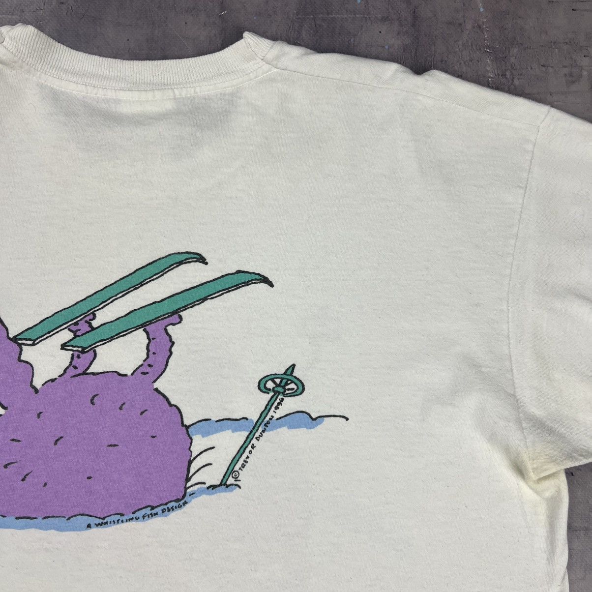 Designer Rare! Trevor Dunton Off Piste Cat Vintage Big Logo Tee 1996 Size US XL / EU 56 / 4 - 18 Thumbnail