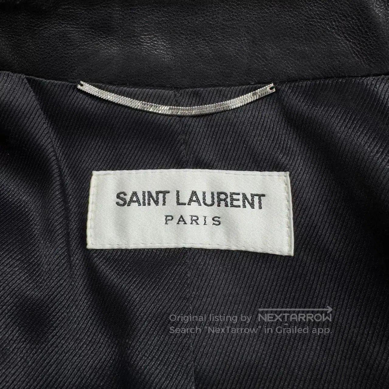 Saint Laurent Paris SLP Logo Rivet Sheepskin Moto Jacket. Size US M / EU 48-50 / 2 - 2 Thumbnail