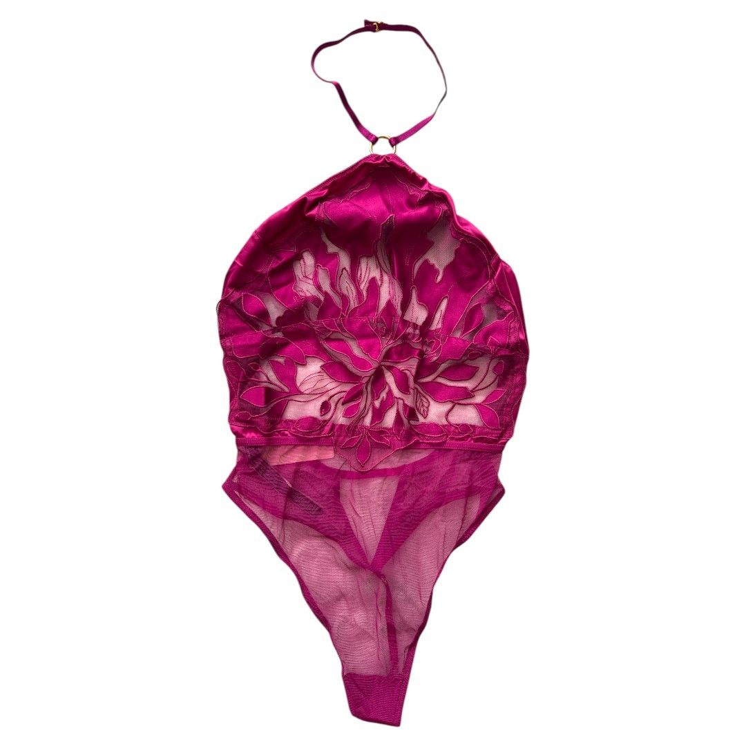 Victoria's Secret VICTORIA'S SECRET Leaf Motif High Neck Floral Teddy, M Size M / US 6-8 / IT 42-44 - 1 Thumbnail