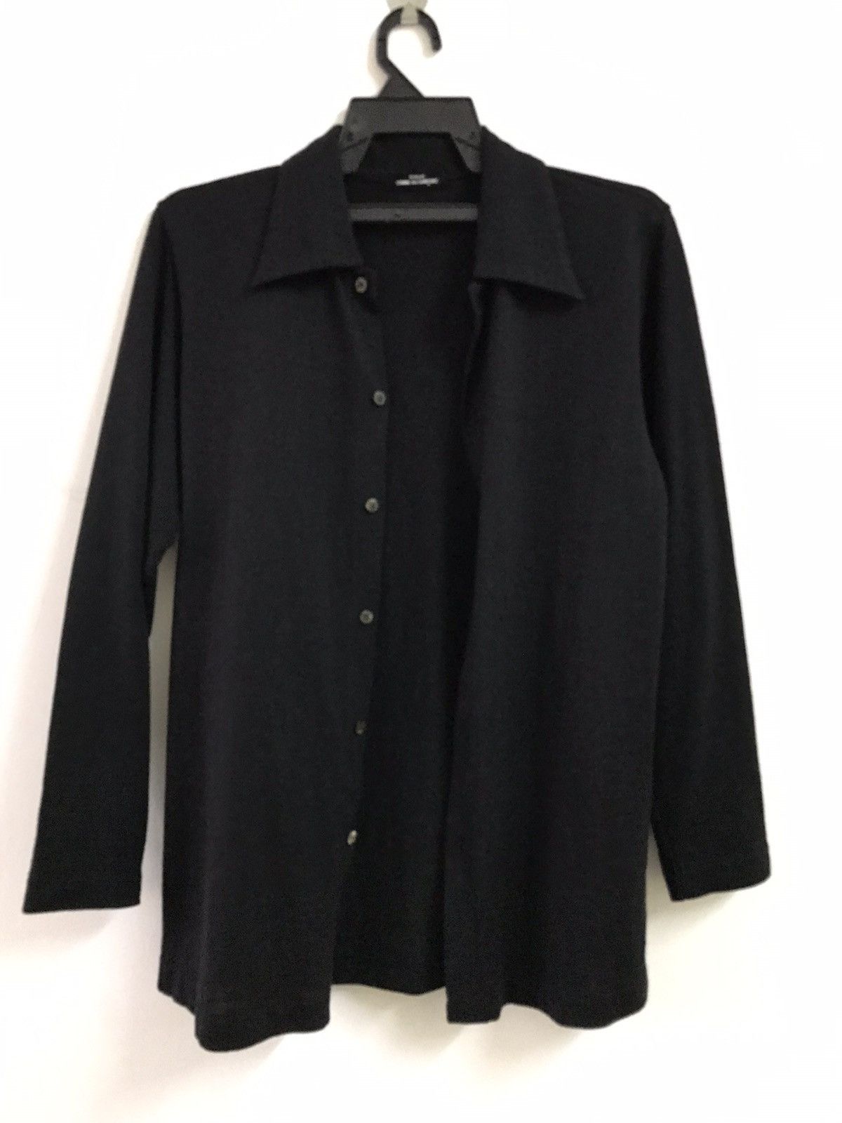 Comme des Garcons Vintage comme des Garcons Black Wool Shirt Button Up Size US M / EU 48-50 / 2 - 6 Thumbnail
