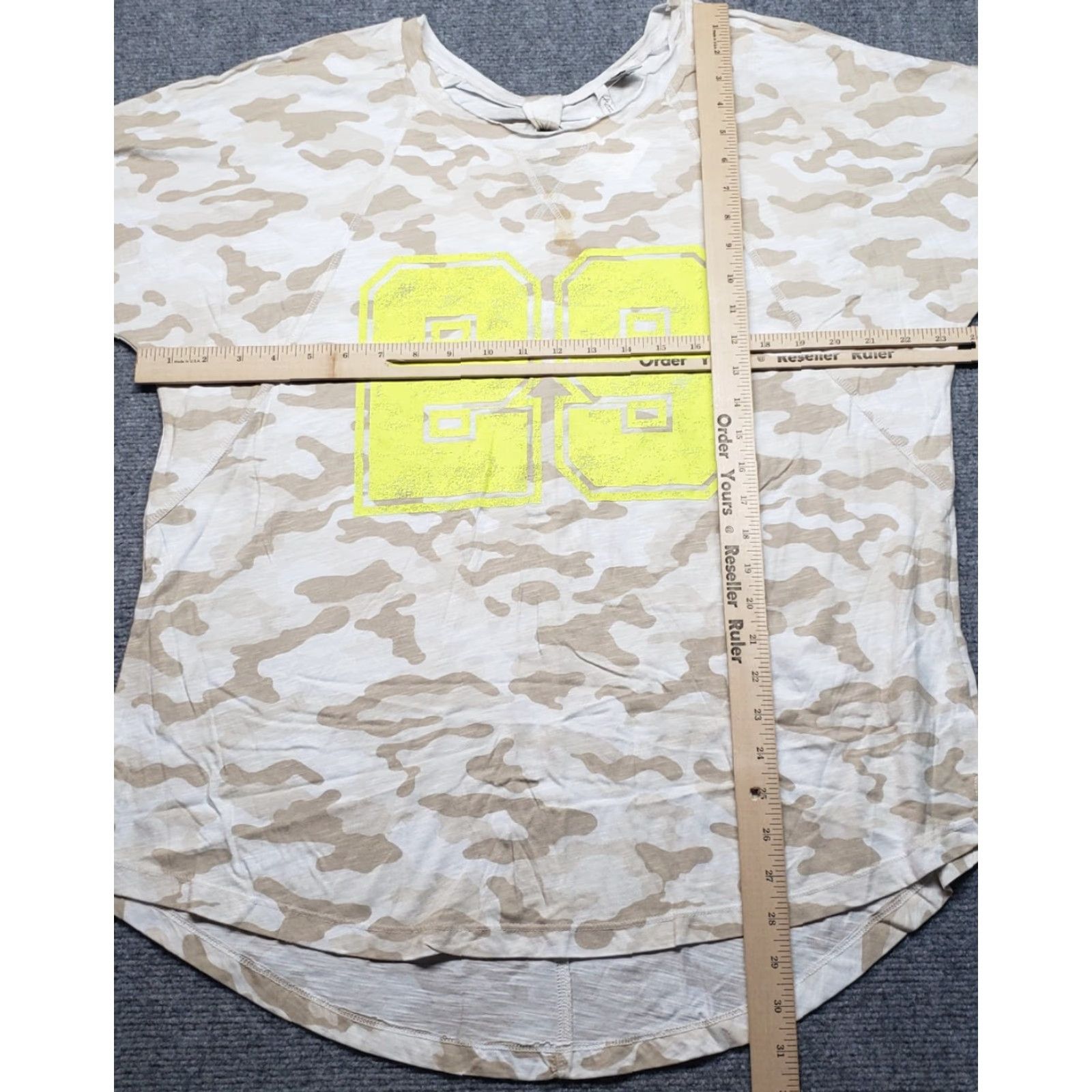 Vintage Acttive Shirt Womens 14 16W Plus Camo Number 29 Sportswear Short Sleeve Tee New Size XXL / US 16-18 / IT 52-54 - 7 Thumbnail