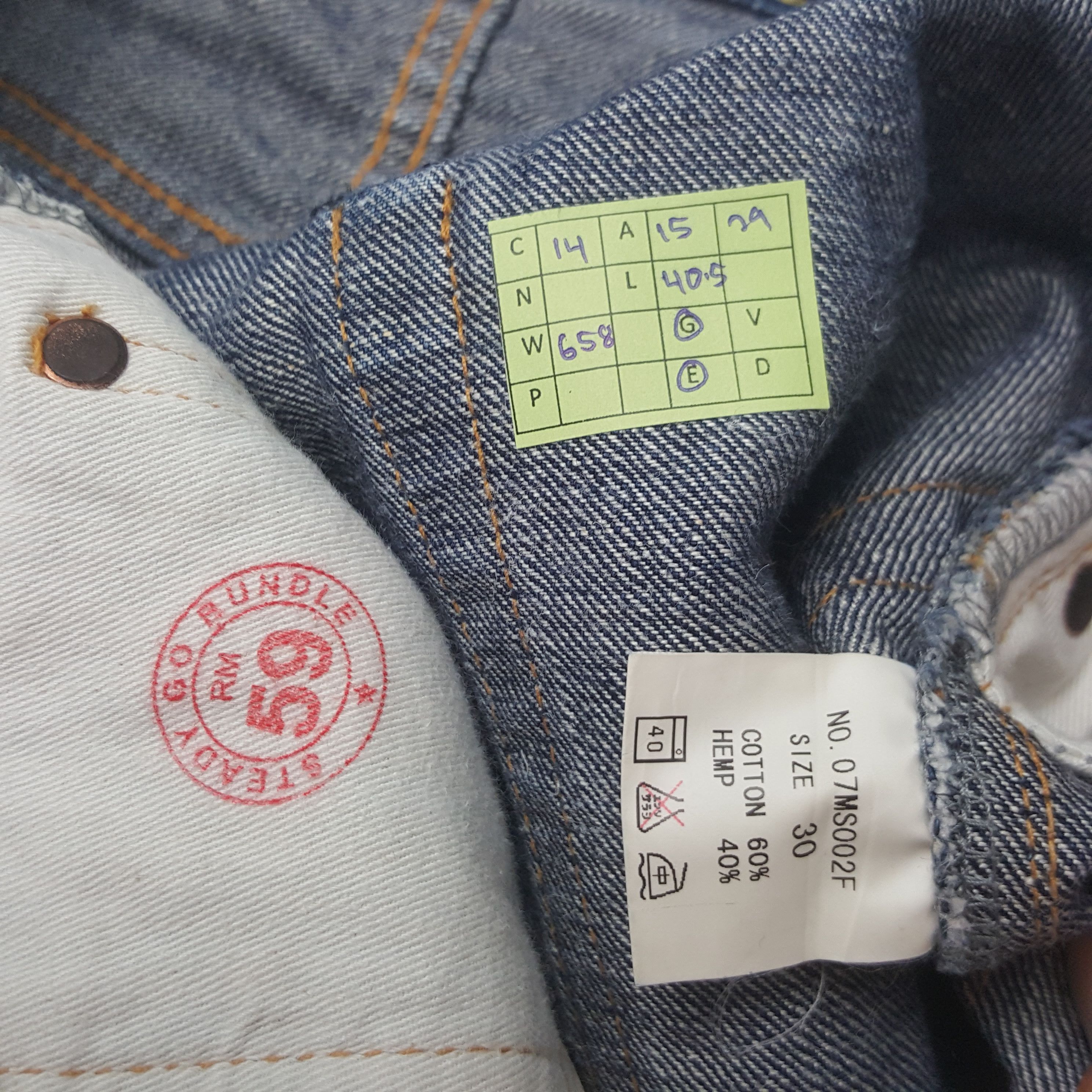 Futura Vintage Futura Japanese Brand Pocket Art Denim Jeans RR14 Size US 30 / EU 46 - 8 Thumbnail