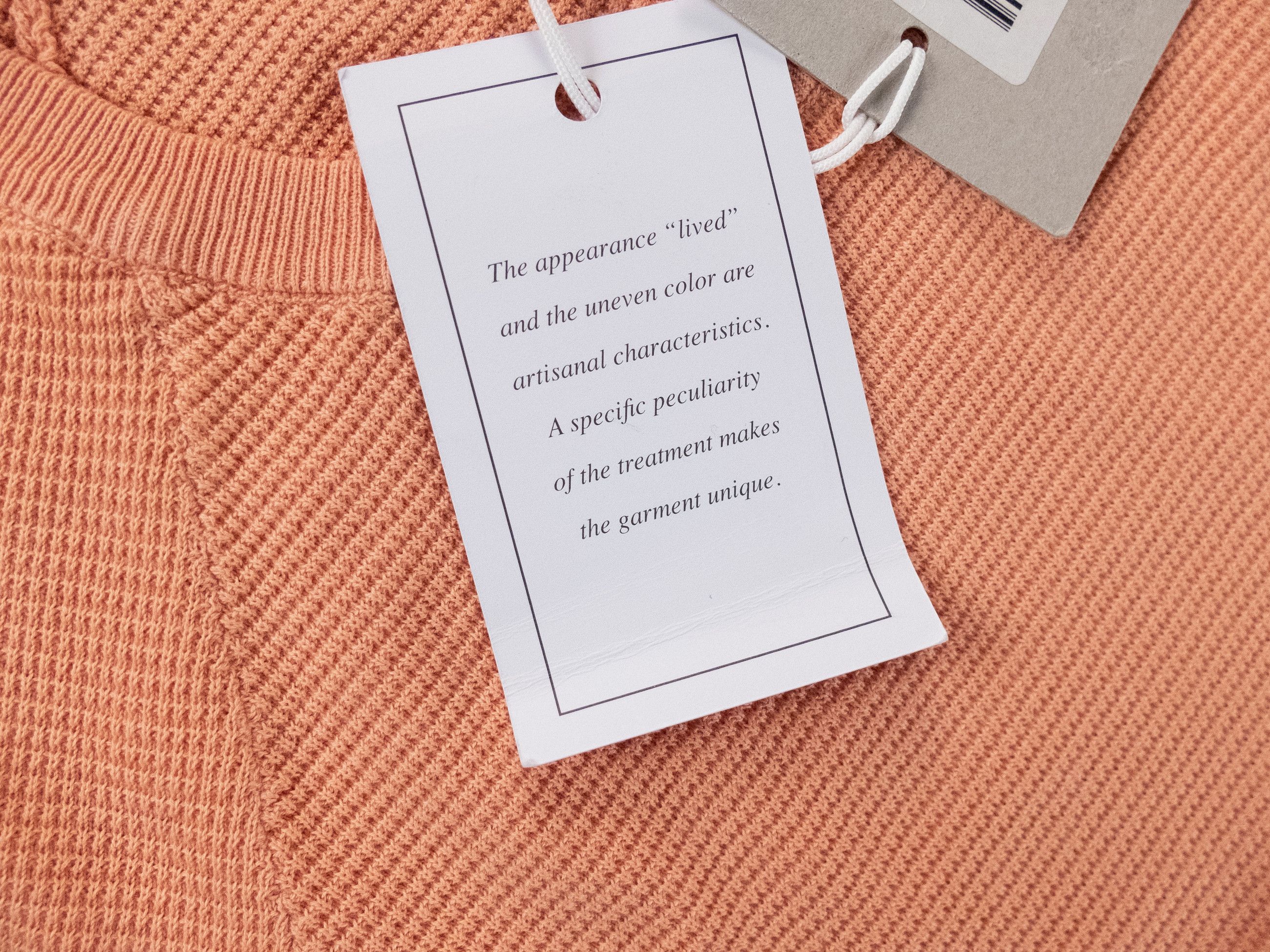 Aspesi ASPESI salmon pink knit cotton t-shirt Size XL / 52 IT q Size US XL / EU 56 / 4 - 3 Thumbnail