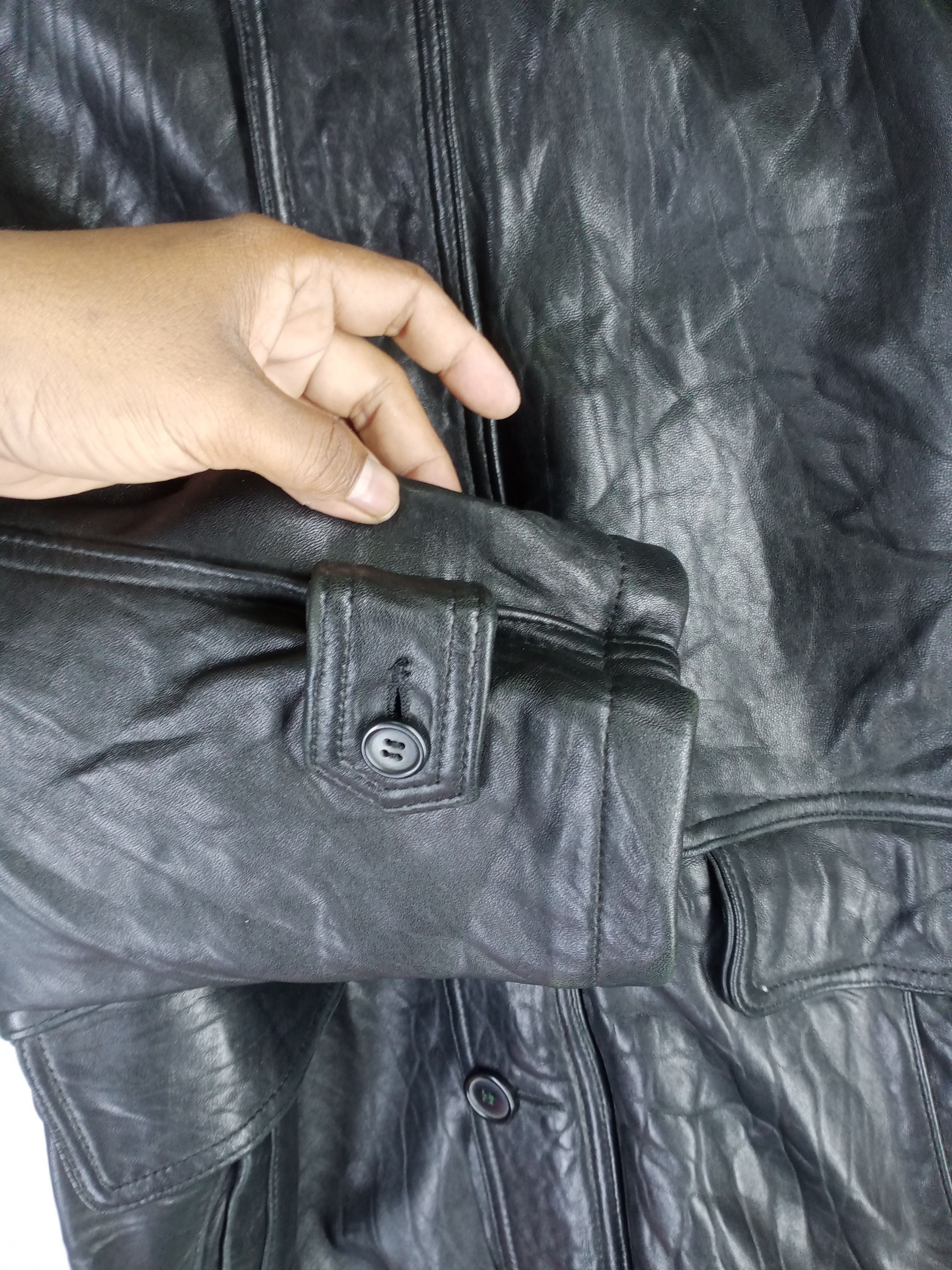 Genuine Leather × Japanese Brand × Vintage Rare Vintage Neo Blood Tokyo Leather Long Jacket Size US M / EU 48-50 / 2 - 6 Thumbnail