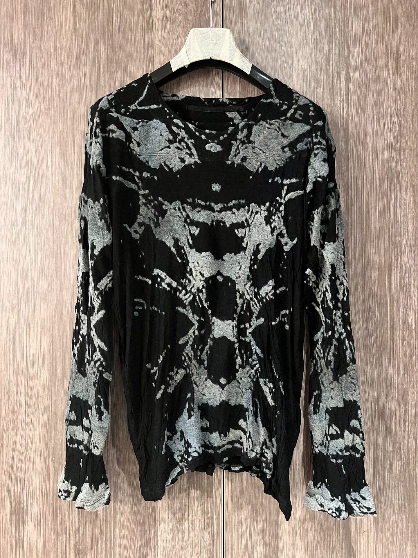 Julius Black Gray Abstract Pattern Sweater Size M / US 6-8 / IT 42-44 - 1 Thumbnail