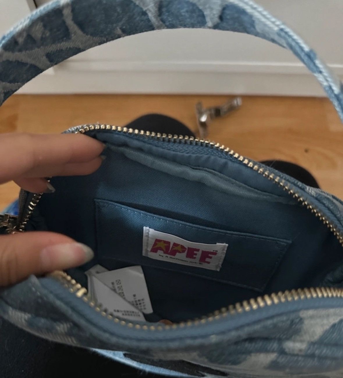 Aape Aape Heart denim bag Size ONE SIZE - 5 Thumbnail