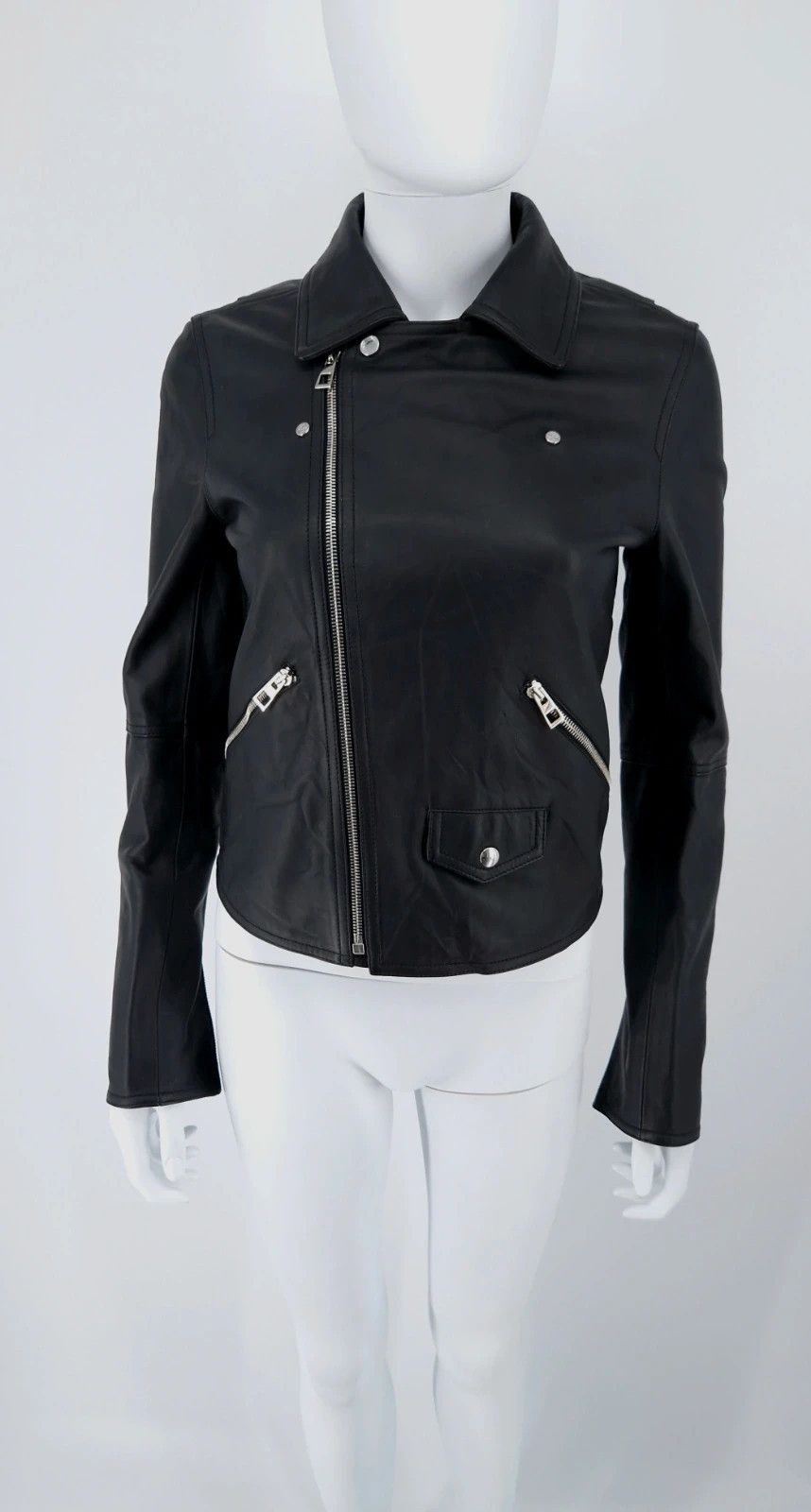 Loewe NWT Nappa Leather Biker Jacket Size XS / US 0-2 / IT 36-38 - 5 Thumbnail