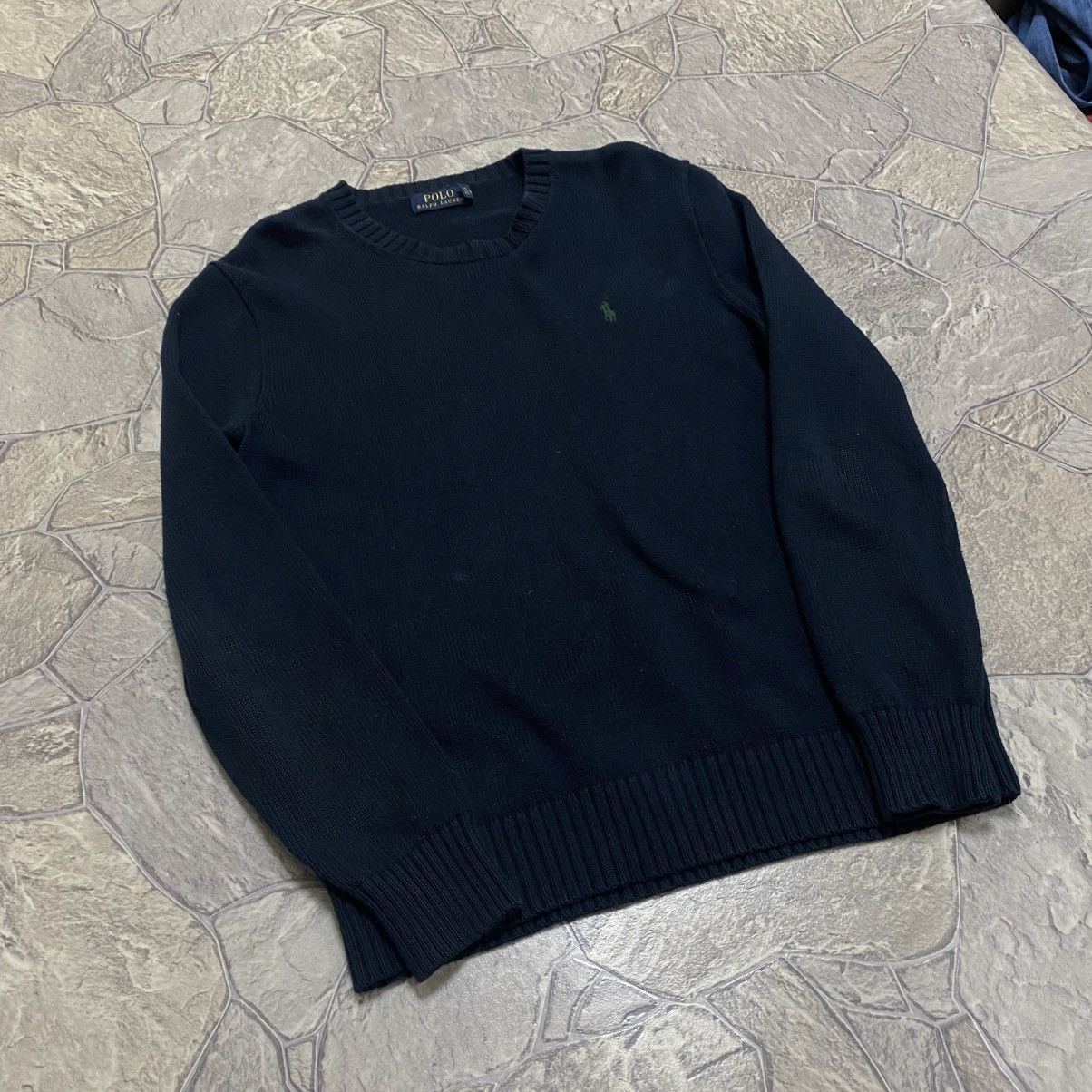Polo Ralph Lauren Vintage Polo Ralph Lauren Sweater Knit Jumper Navy Size US S / EU 44-46 / 1 - 3 Thumbnail