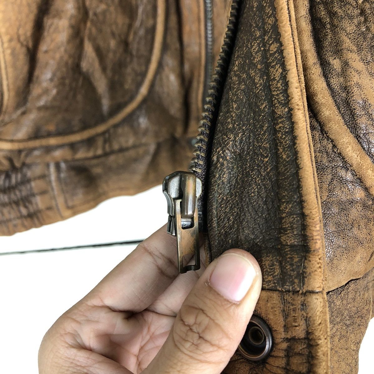 Issey Miyake 🔥Vintage Fly Leather Jacket Bomber Design Marilyn Manrose Size US M / EU 48-50 / 2 - 16 Thumbnail