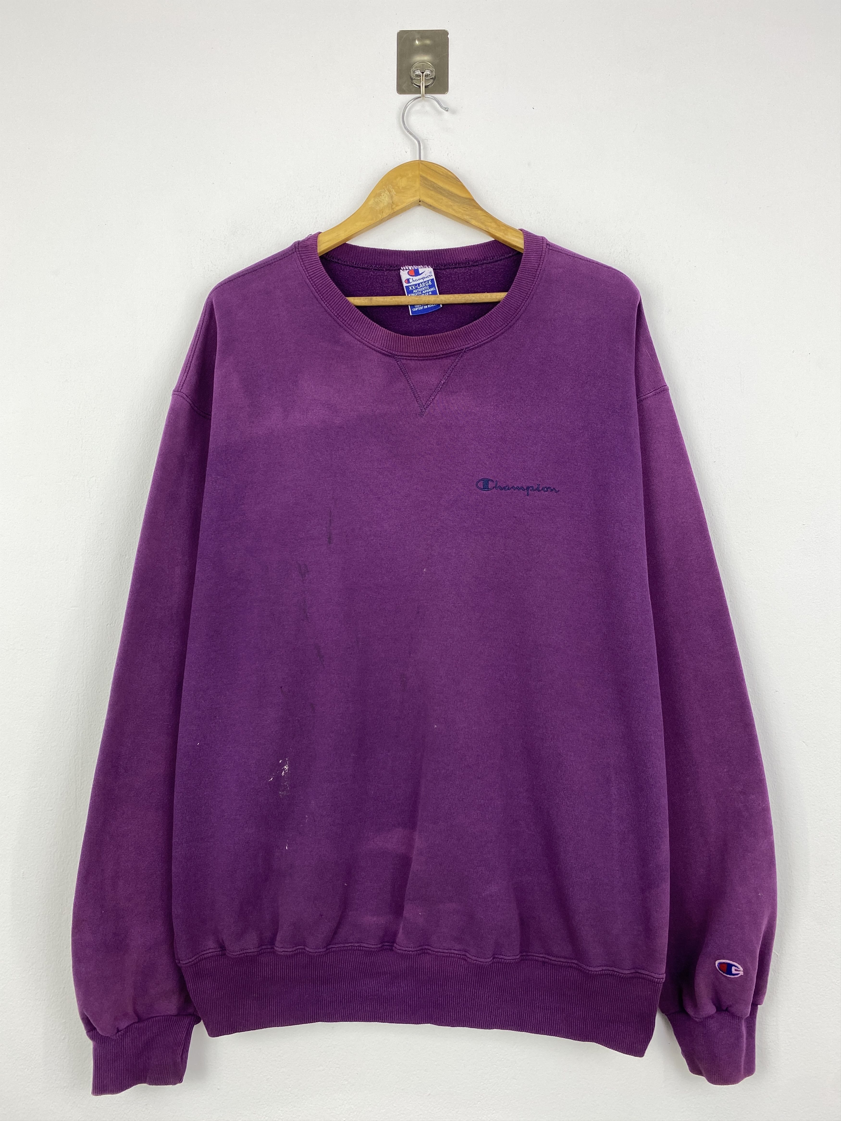 Champion Vintage Y2k Champion Sun Faded Pullover Sweatshirt SH0082 Size US XL / EU 56 / 4 - 1 Thumbnail
