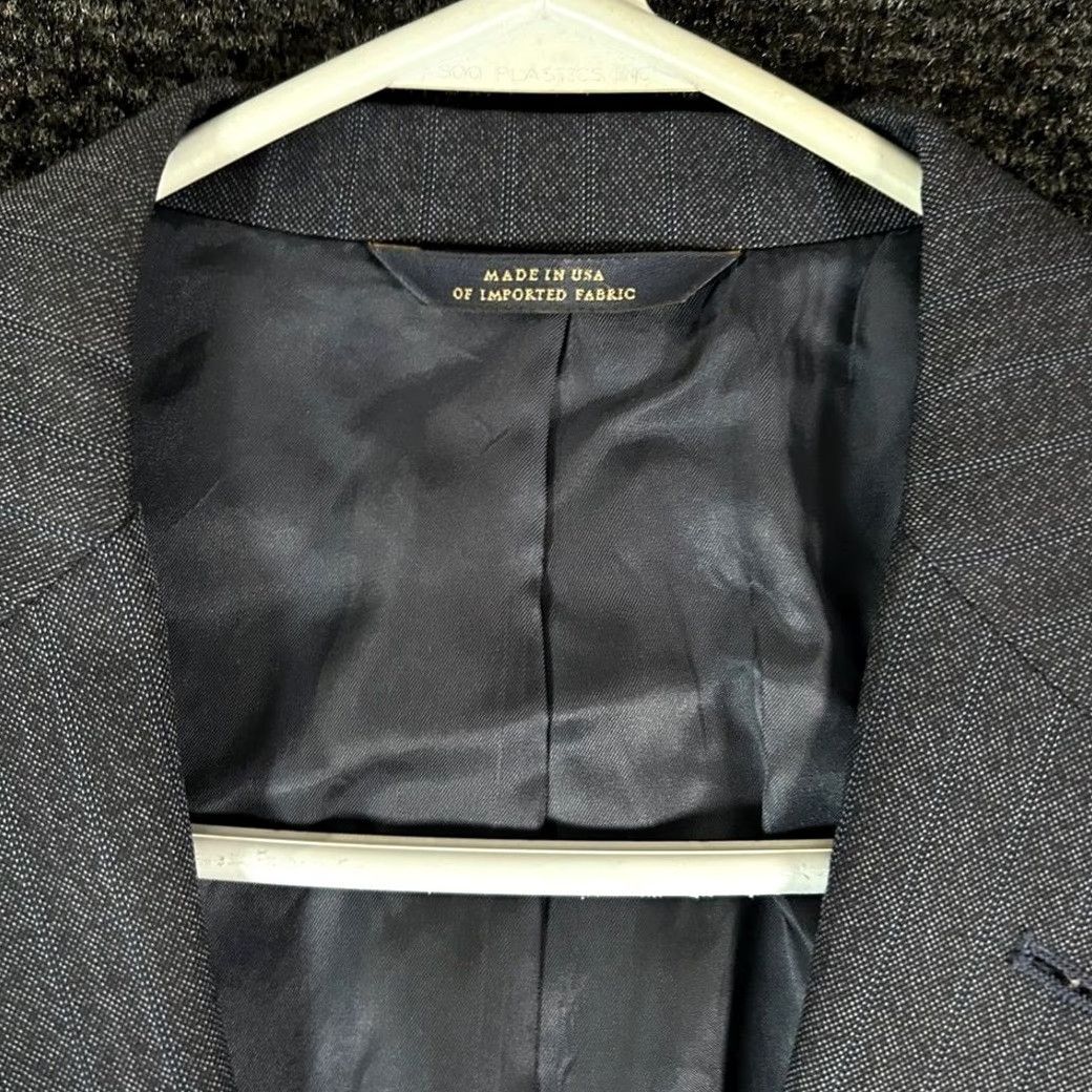 Brooks Brothers Brooks Brothers 1818 Milano Sport Coat Blazer Navy Blue Pinstripe 38R Wool Men’s Coat Mens Blazer 2-Button Size 38R - 2 Thumbnail