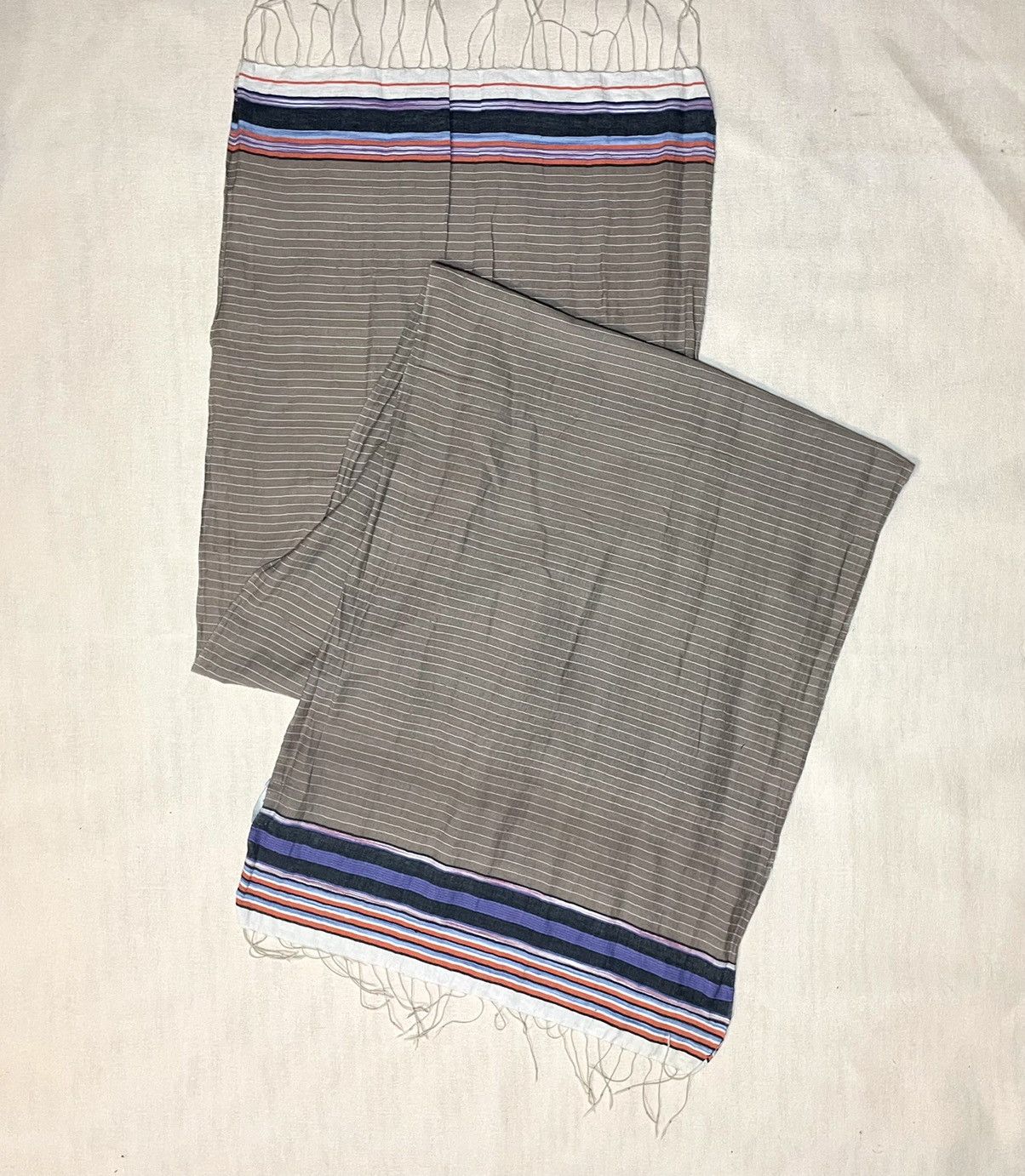 Vintage EPICE brown cotton scarf Size ONE SIZE - 4 Thumbnail