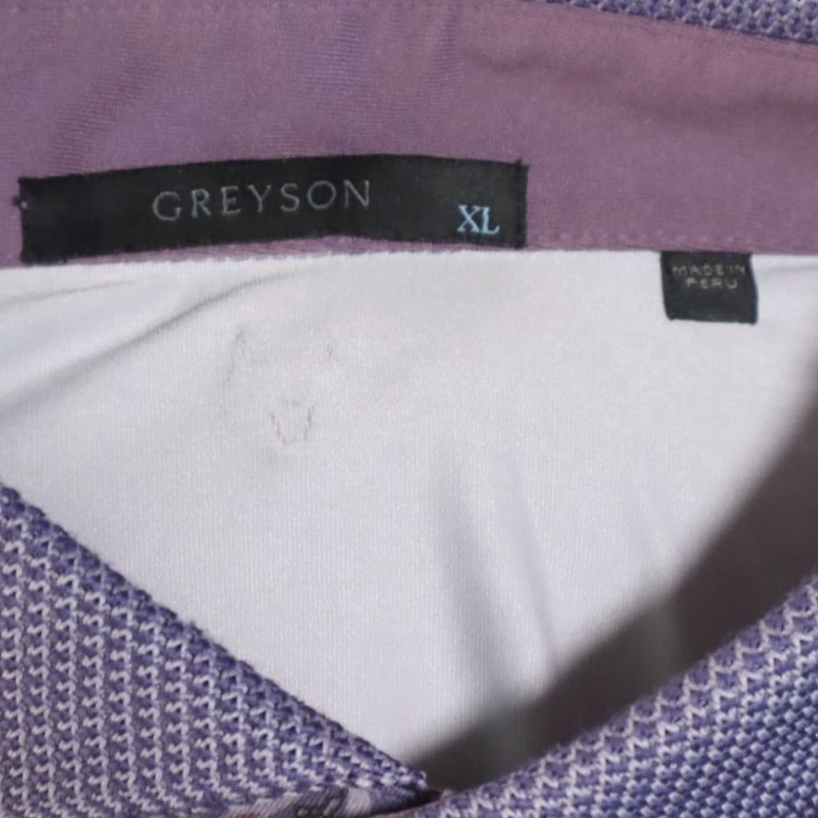 Vintage Greyson Wolf High Stretch Polyester Polo Shirt Purple Men's XL Shirt Mens XL Polo Size US XL / EU 56 / 4 - 5 Thumbnail