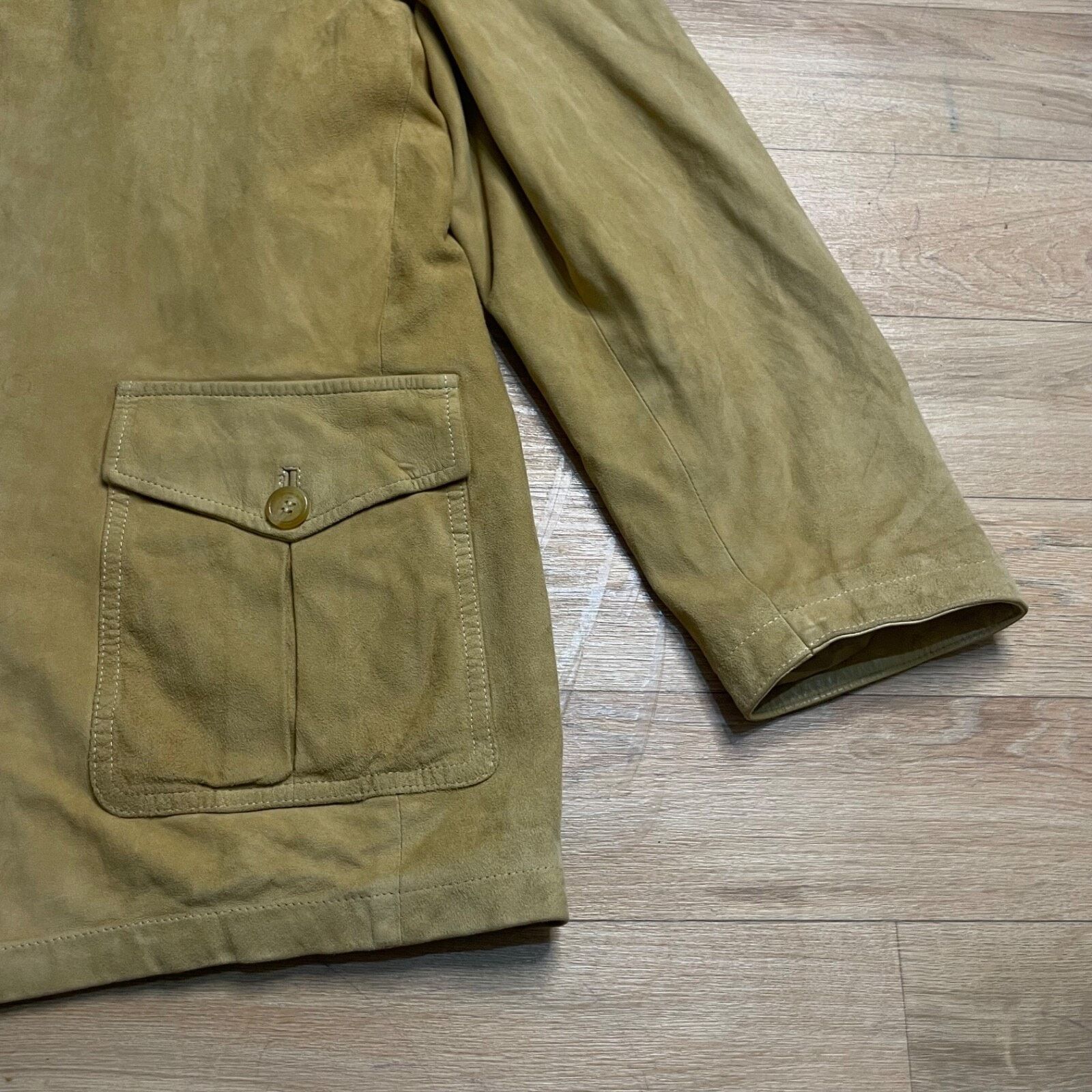 Burberry Vintage BURBERRY's Jacket coat SUEDE LEATHER BEIGE size L XL Size US XL / EU 56 / 4 - 4 Thumbnail