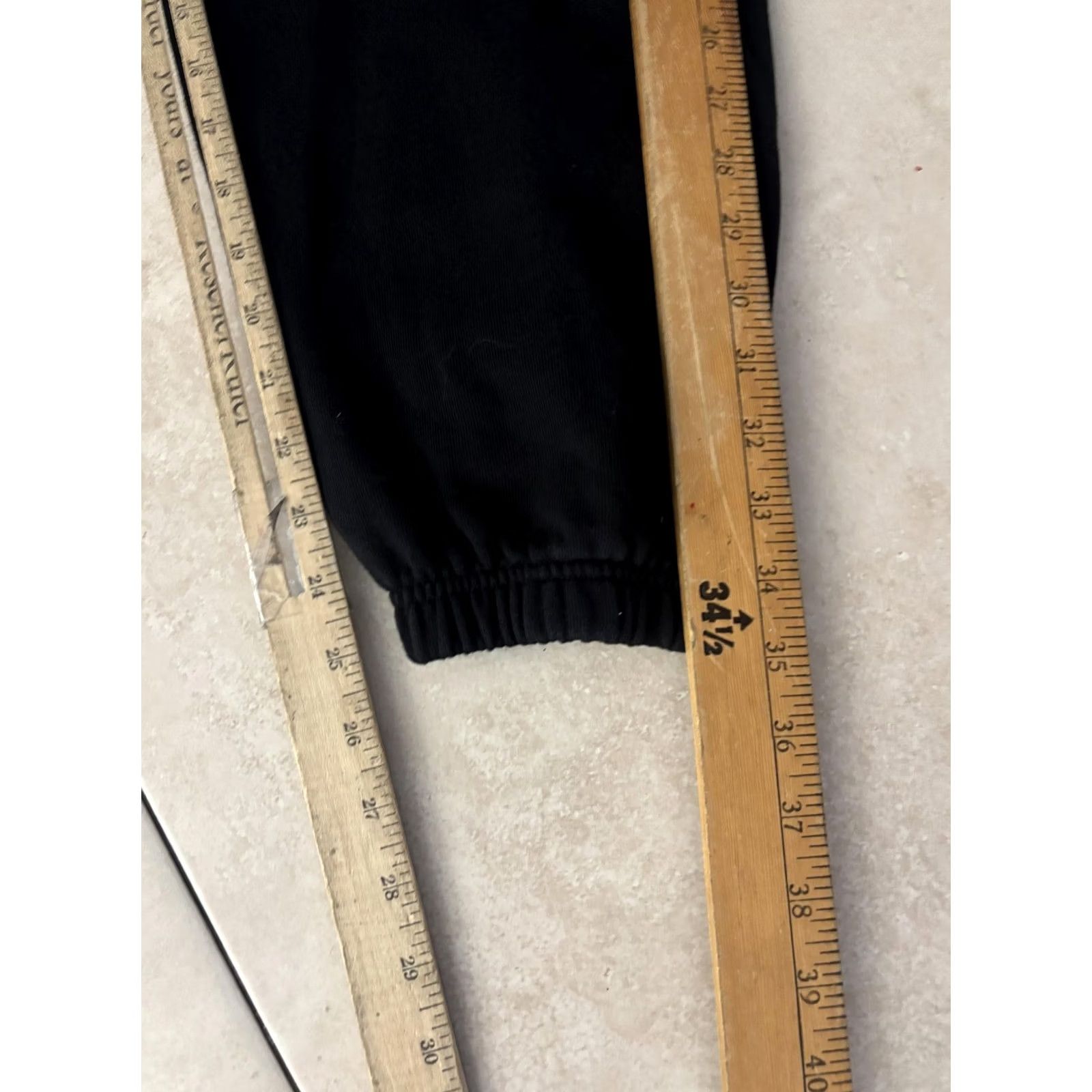 Vintage PINK Victoria's Secret Sweatpants Womens M Black Fleece Jogger Pockets Size 32" / US 10 / IT 46 - 7 Thumbnail