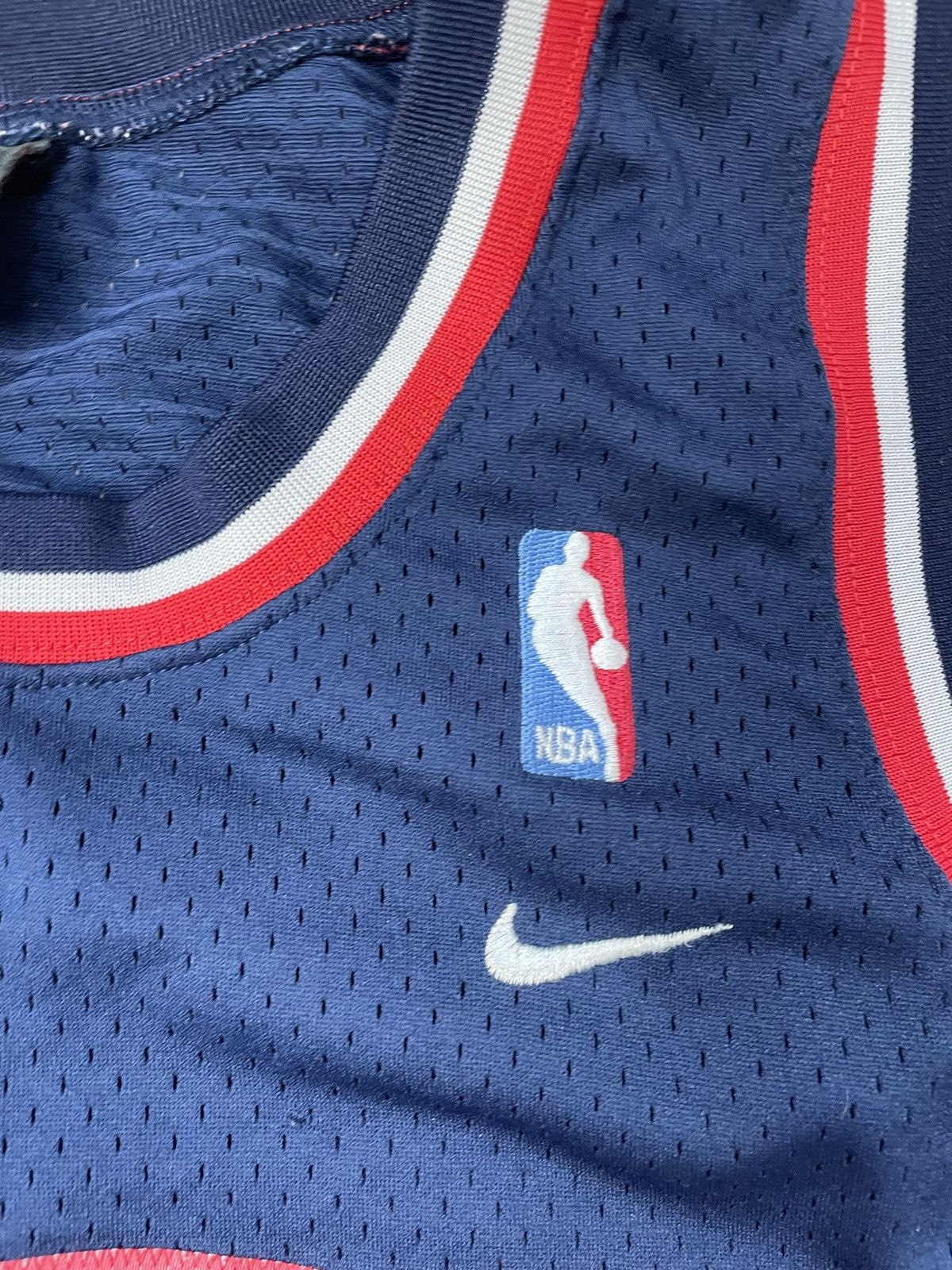 NBA × Nike × Vintage RARE VINTAGE NBA Nike New Jersey Nets Stephon Marbury Size US XL / EU 56 / 4 - 4 Thumbnail