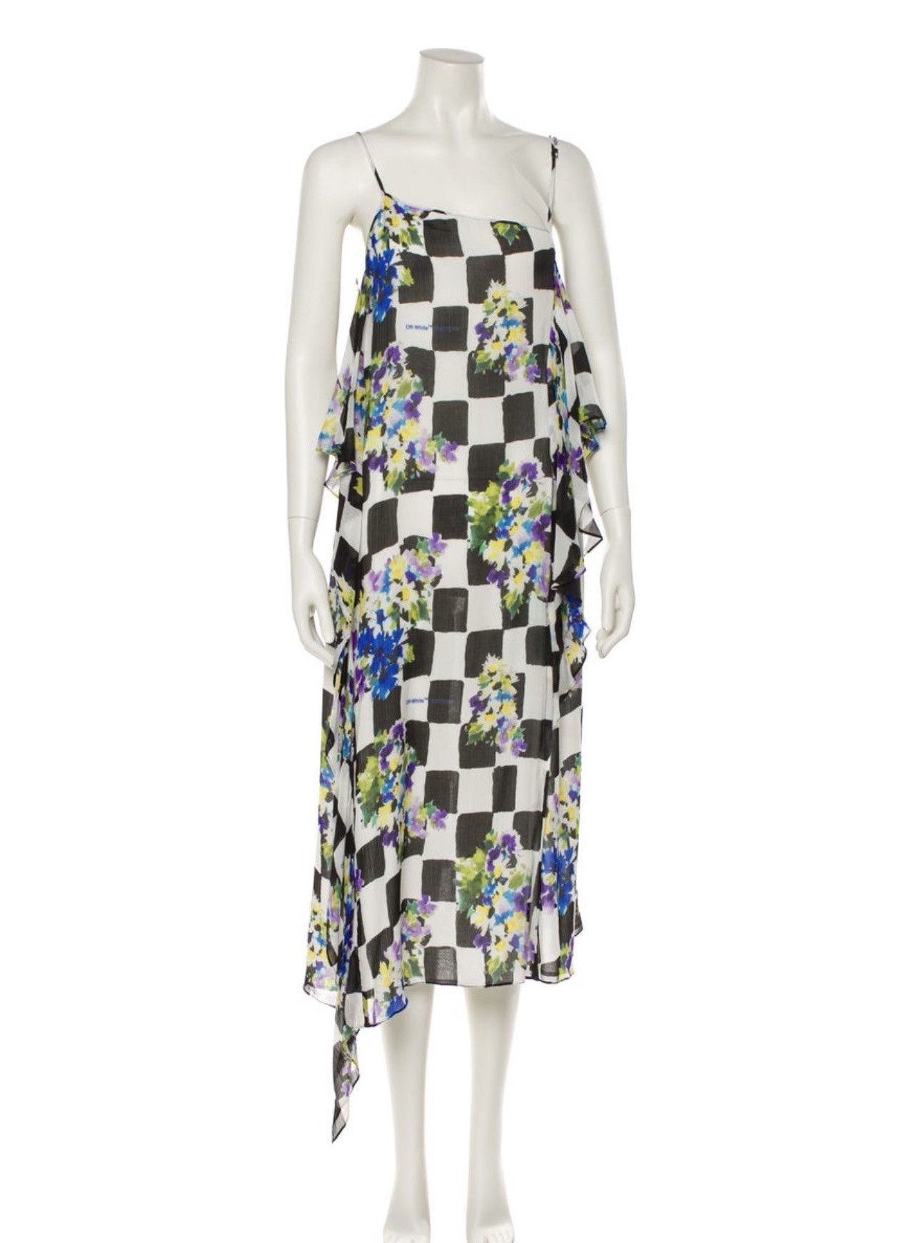 Off-White OFF - WHITE CHECKER DRESS Size S / US 4 / IT 40 - 1 Thumbnail