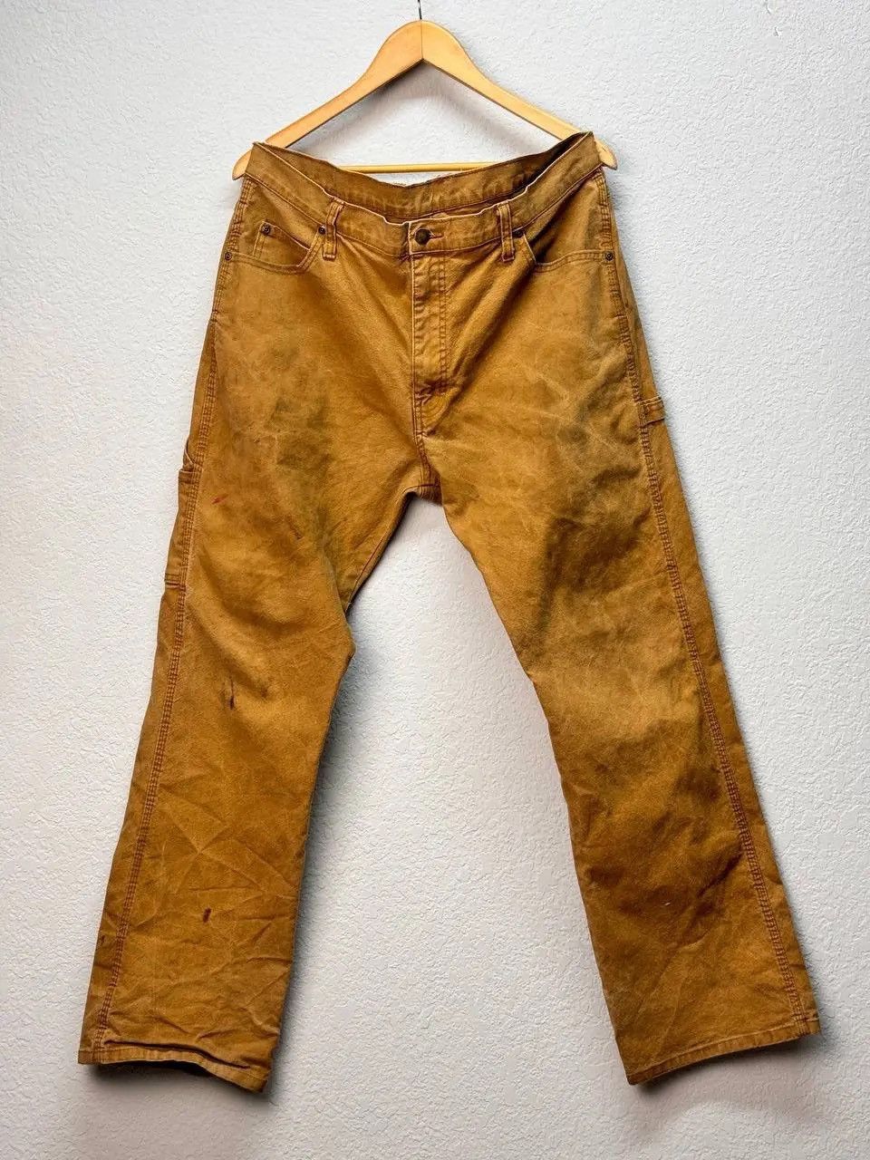 Dickies × Vintage Vintage Cargo pants Carhartt Double knee baggy y2k sk8 opium Size US 34 / EU 50 - 2 Thumbnail