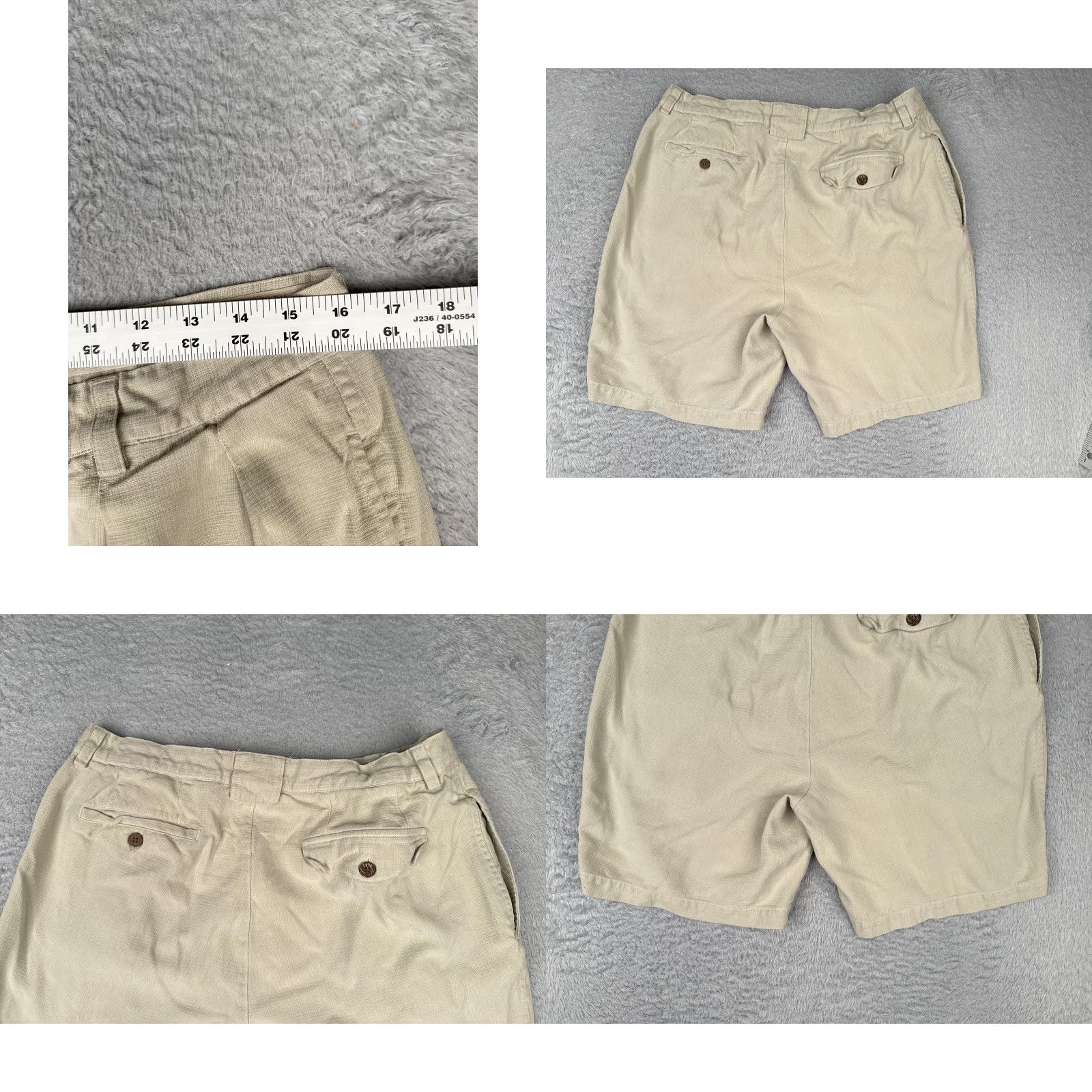 Tommy Bahama Tommy Bahama Shorts Mens 36 Khaki 100% Silk Pleated Chino Relax Resort 36x9 Size US 36 / EU 52 - 9 Thumbnail