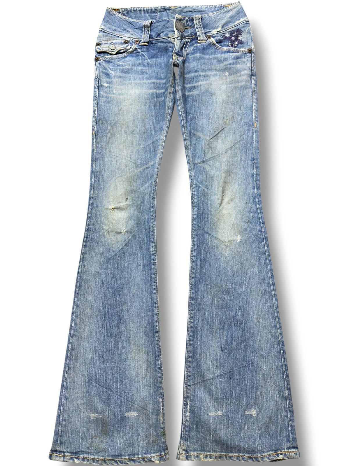 Hysteric Glamour Vintage Chilling By Hysteric Glamour Low Rise Flare Denim Size US 27 - 1 Thumbnail