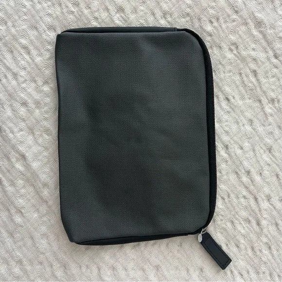 Tumi NEW TUMI Zip Pouch Carry Travel Bag Gray Black One Size Smal Size ONE SIZE - 2 Thumbnail