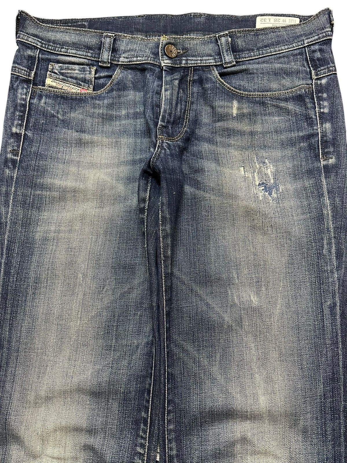Diesel Vintage Diesel Industry Blue Faded Wash Style Jeans Size US 31 - 3 Thumbnail