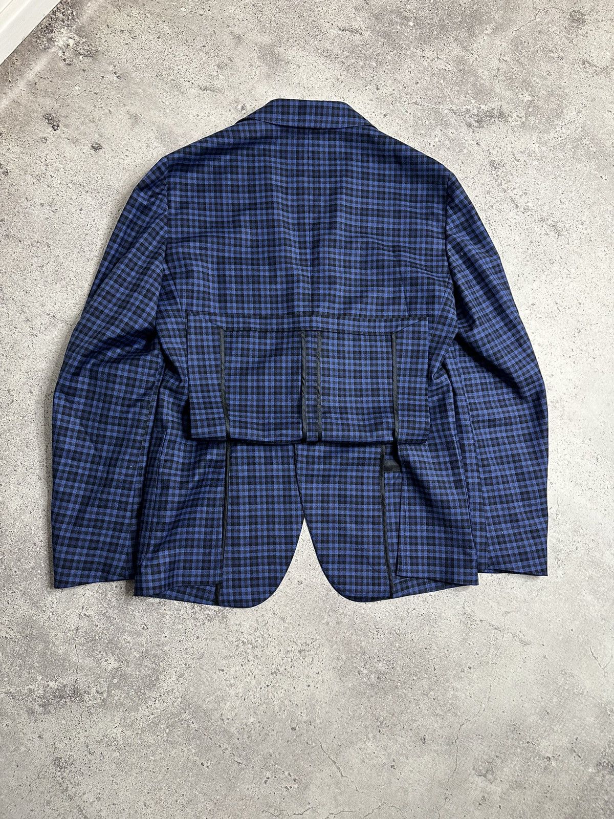 Boggi Boggi Milano Reda 1865 Blue Plaid Light Wool Button Blazer Size US S / EU 44-46 / 1 - 15 Thumbnail