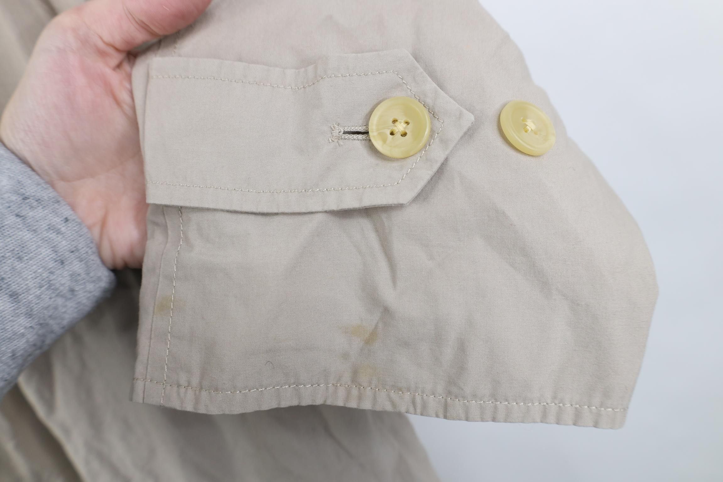 Tommy Hilfiger Vintage 90s Tommy Hilfiger Trench Coat Rain Jacket Beige Size US L / EU 52-54 / 3 - 8 Thumbnail