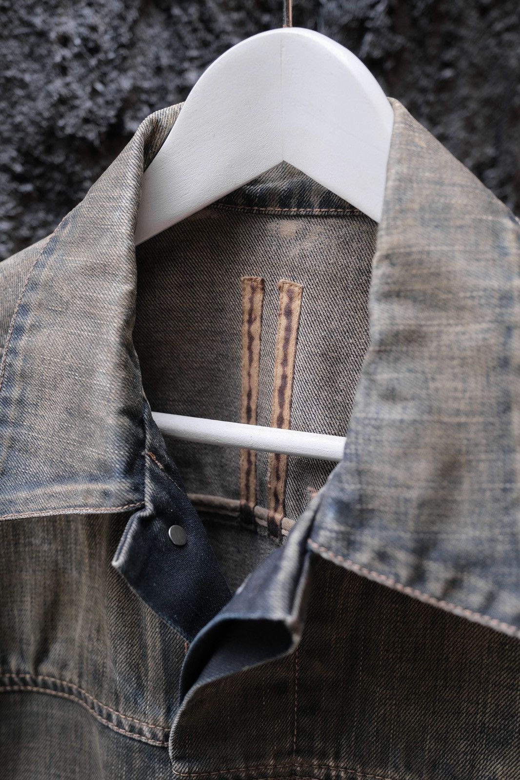 Rick Owens Drkshdw Rick Owens DRKSHDW Waxed Denim Vest Size US M / EU 48-50 / 2 - 2 Thumbnail