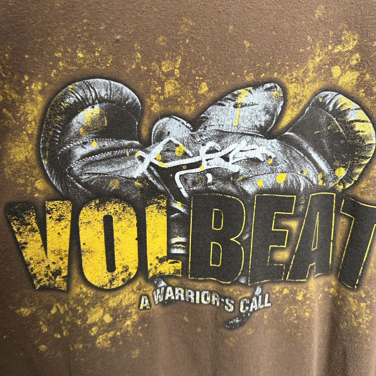 Band Tees Vintage Volbeat a warrior call big logo brown rock band tee Size US M / EU 48-50 / 2 - 3 Thumbnail