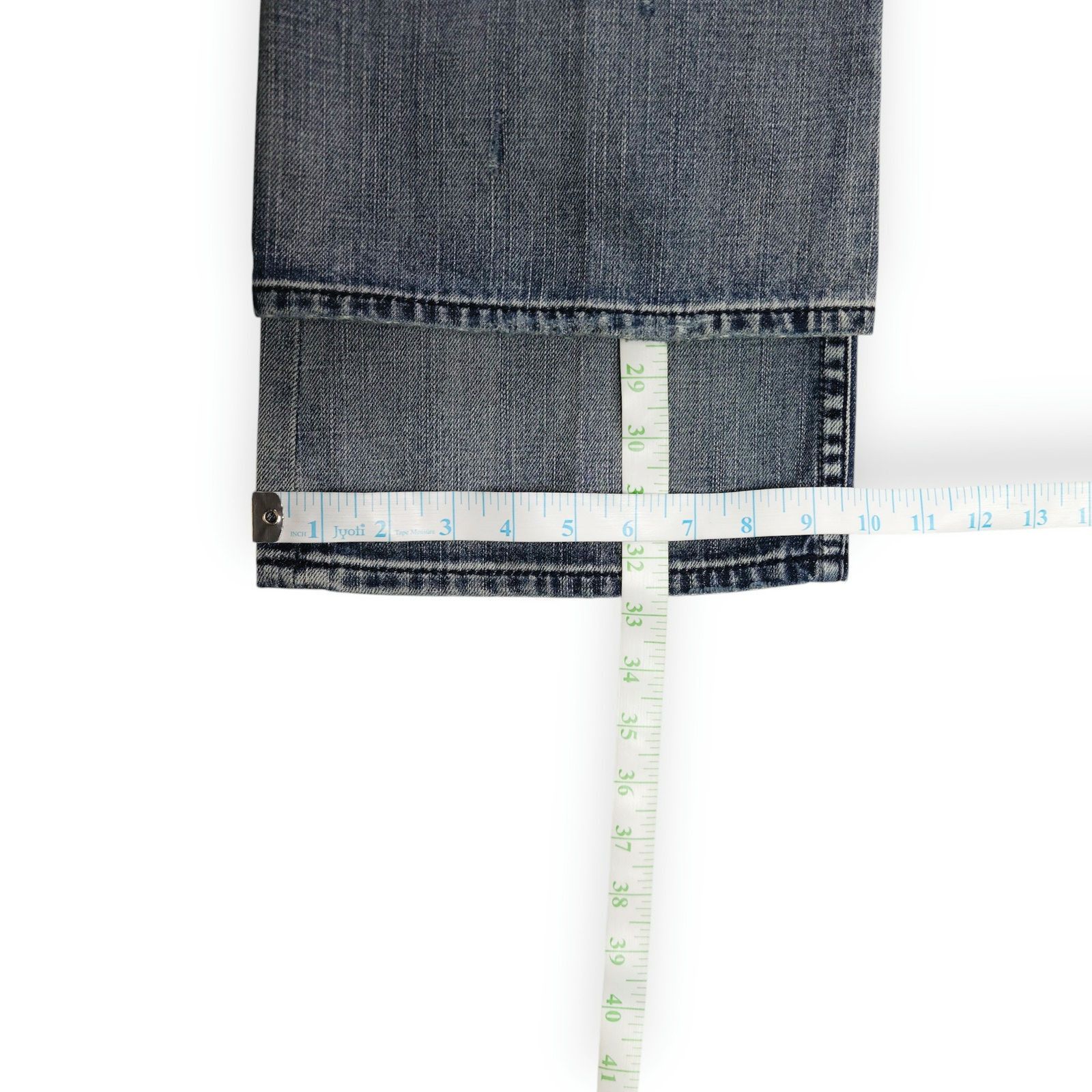 Express EUC Express Stella Bootcut Jeans Sz. 12 Studded Distressed Size 34" / US 12 / IT 48 - 11 Thumbnail