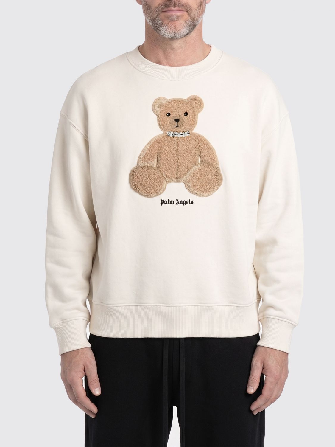 Palm Angels Palm Angels Sweatshirt Men White Size US S / EU 44-46 / 1 - 1 Thumbnail
