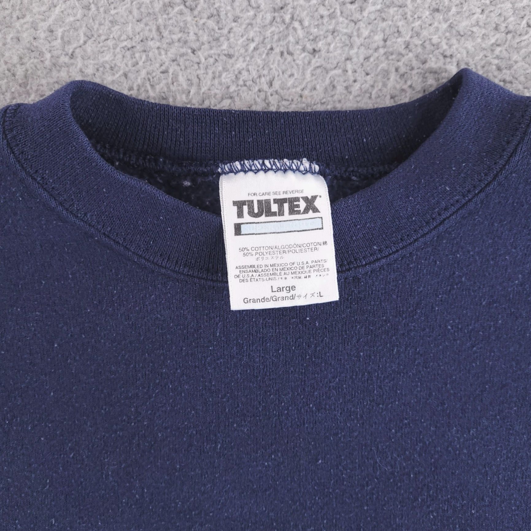 Tultex VINTAGE Tultex Sweatshirt Mens L Blue Pullover Crewneck United States USA Size US L / EU 52-54 / 3 - 3 Thumbnail