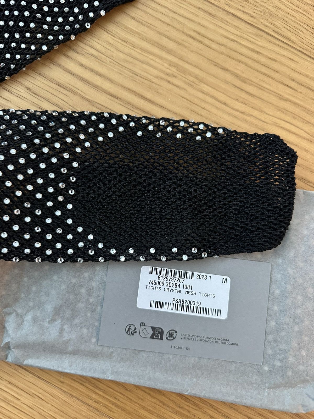 Balenciaga Balenciaga crystal-embellished tights Size ONE SIZE - 5 Thumbnail