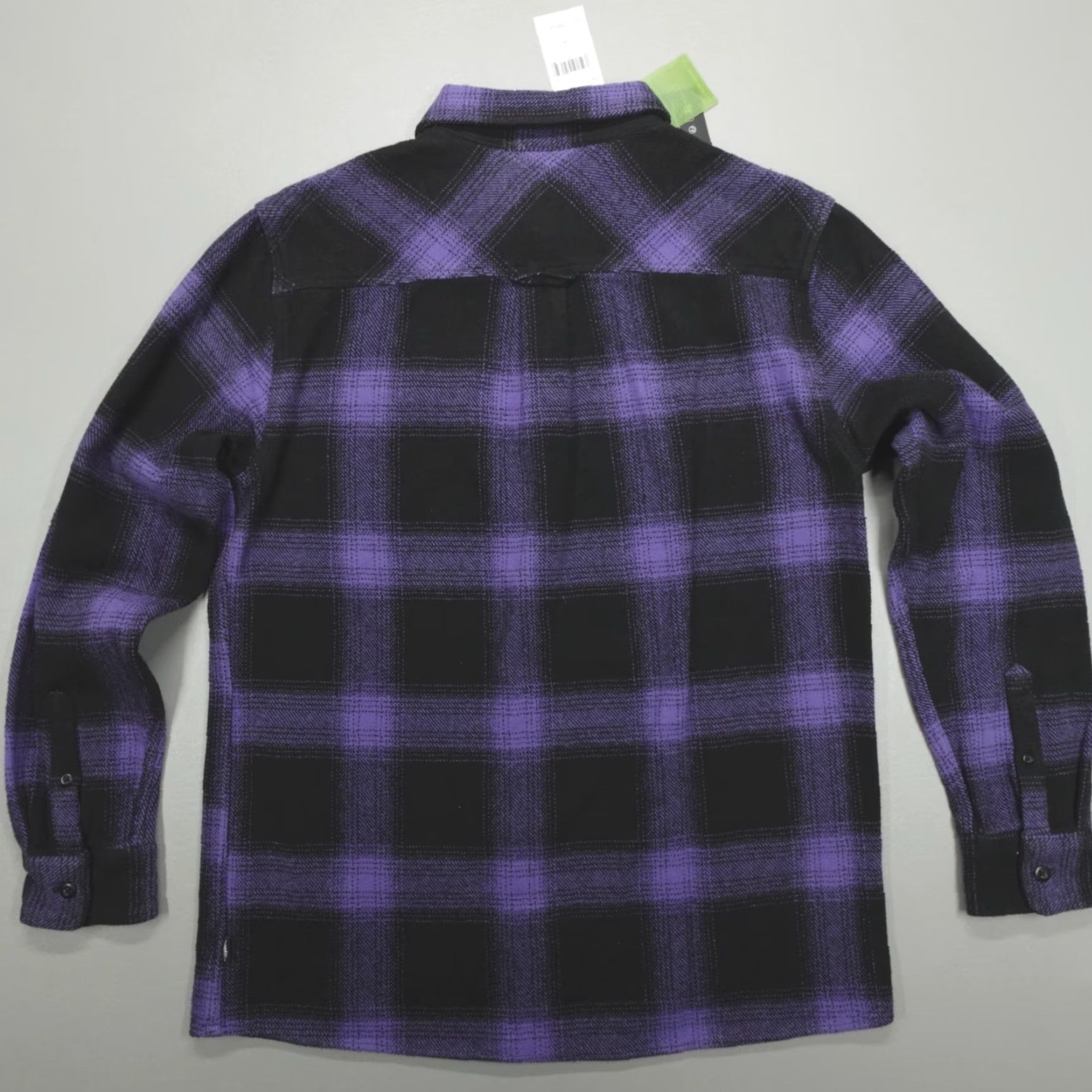 Quiksilver Quiksilver Button-Up Cotton Flannel Shirt Mens M Corsucan Blue Mercury Plaid Long Sleeve Collared Zipper? Size US M / EU 48-50 / 2 - 8 Thumbnail