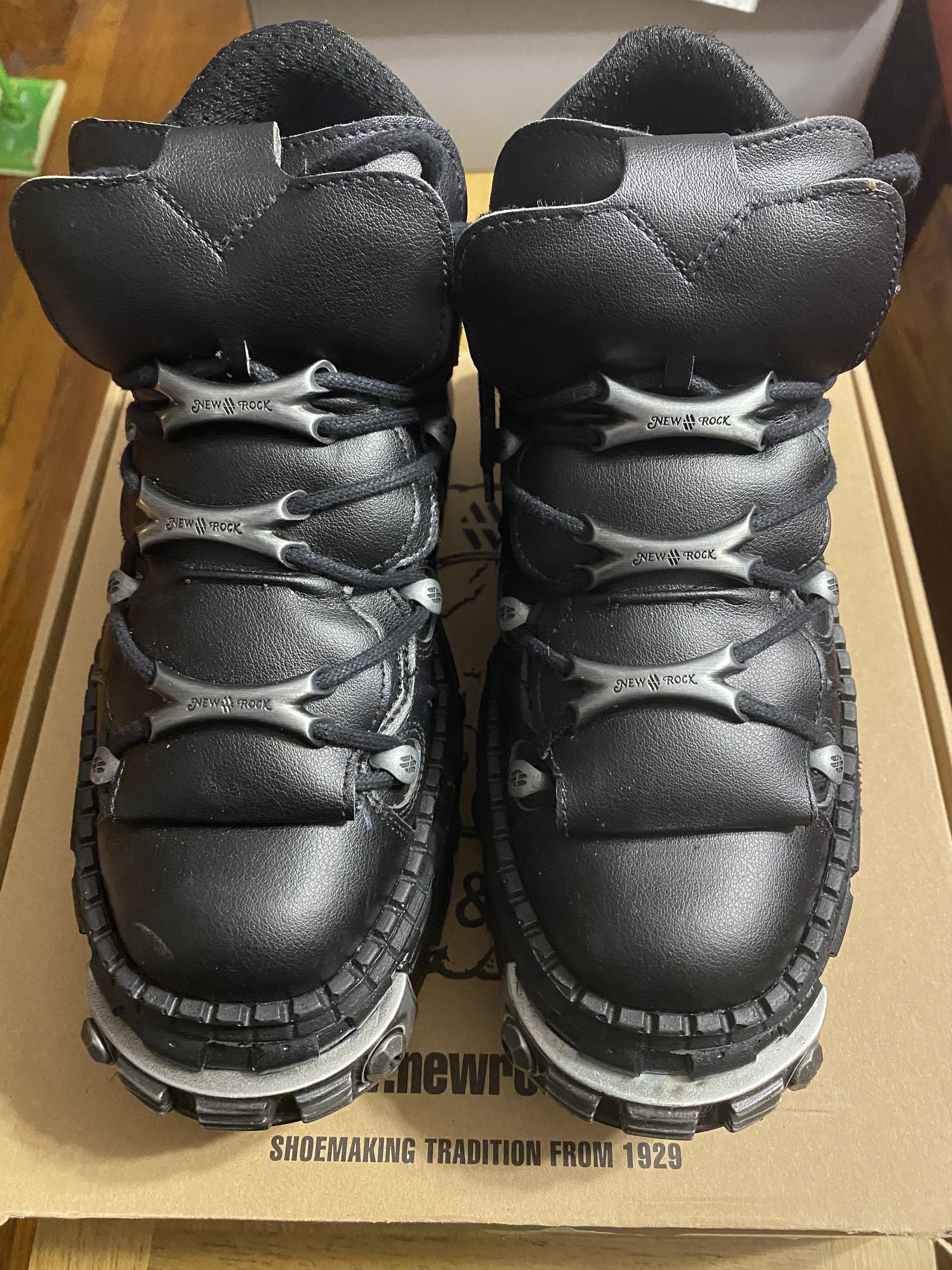 New Rock New Rock M-WALL106-V17 Low Top Platform Booties Size US 10 / EU 43 - 4 Thumbnail