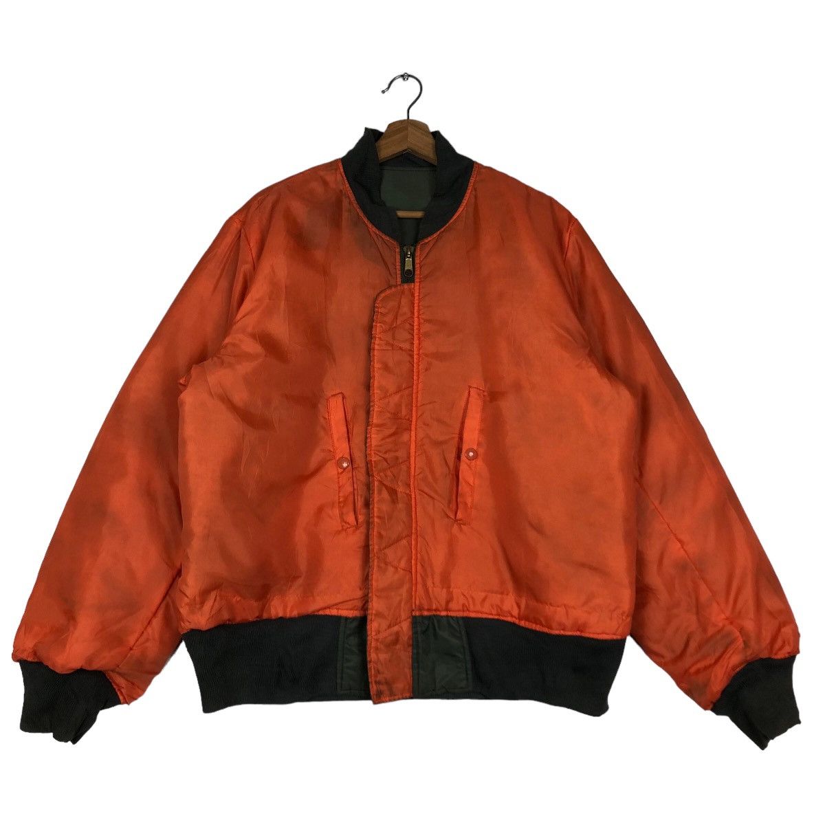 Japanese Brand 🔥Vtg Reversible Bomber Jacket Military Design Issey Miyake Size US M / EU 48-50 / 2 - 14 Thumbnail