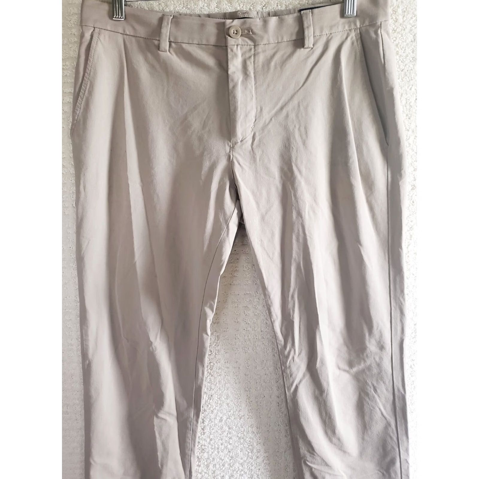 Vineyard Vines Vineyard Vines Breaker Performance Pants Beige Mens Golfing 32 x 30 Cotton Nylon Spandex Size US 32 / EU 48 - 2 Thumbnail