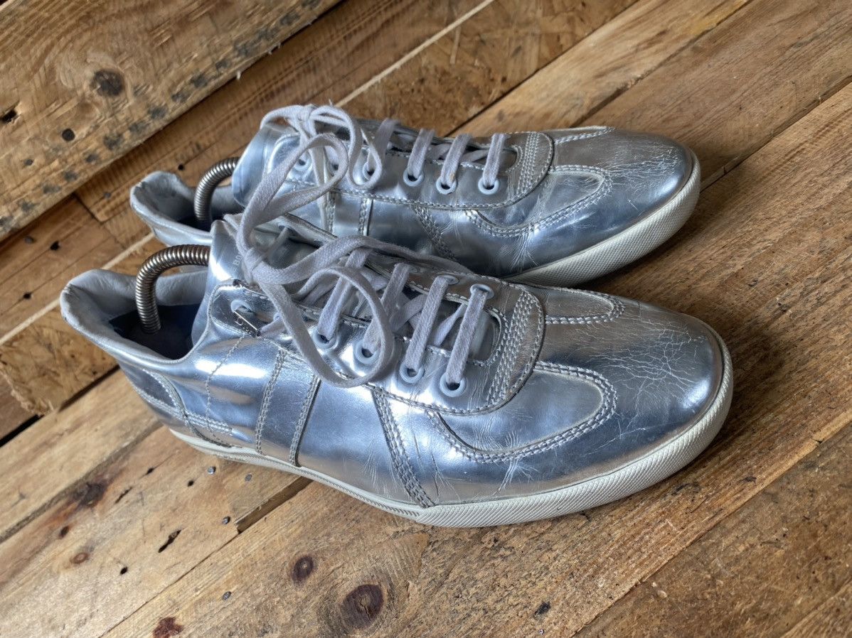 Designer × Dior × Hedi Slimane Dior homme B01 X hedi slimane silver low-top sneakers sz 40 Size US 7 / EU 40 - 9 Thumbnail