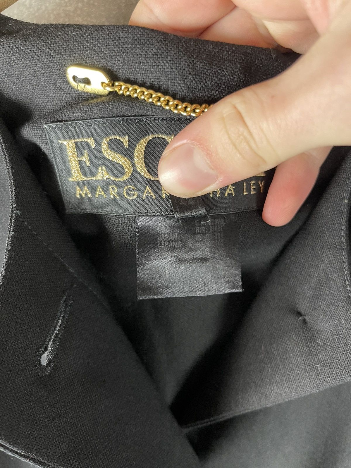 Escada Escada Margaretha Ley Virgin Wool Jacket Black Minimalist Size M / US 6-8 / IT 42-44 - 12 Thumbnail