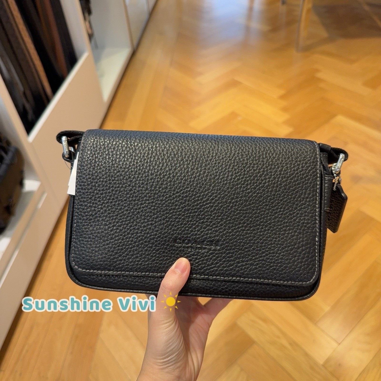 Coach NWT Coach Jack Small Flap Crossbody Bag Black leather CDZ97 Size ONE SIZE - 1 Thumbnail