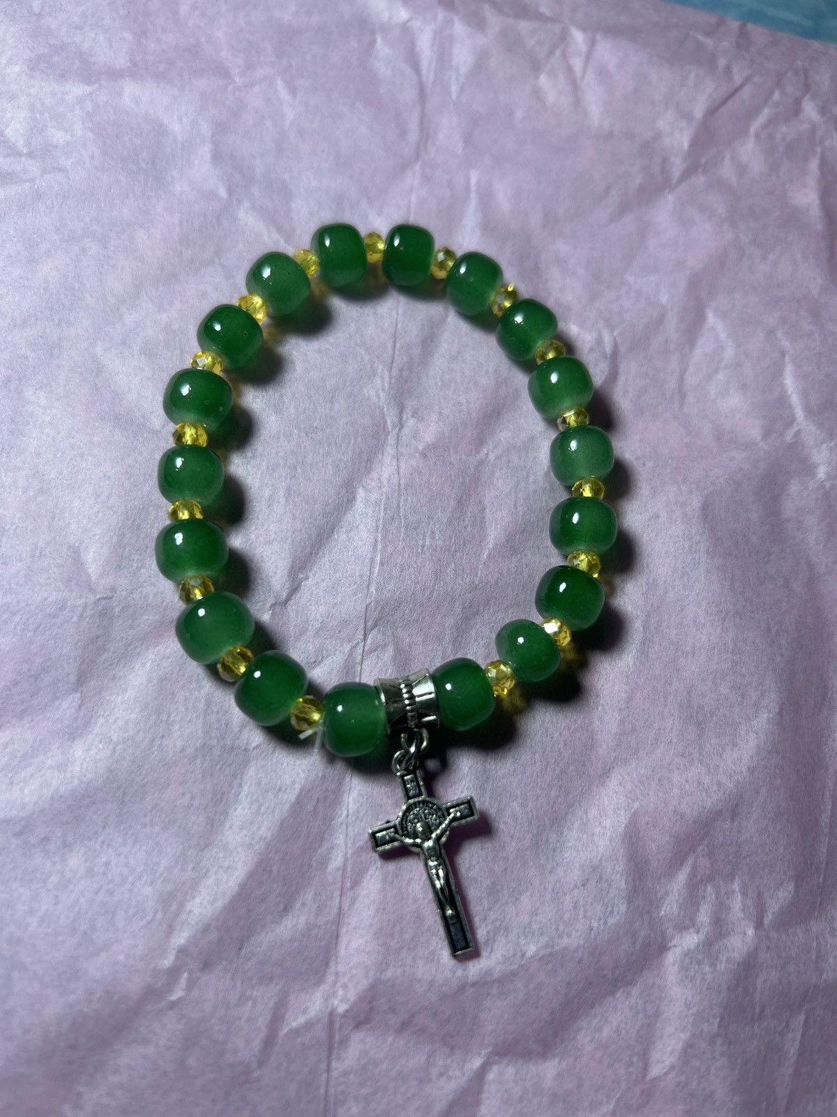Designer bracelet with cross pendant Size 30 - 1 Preview