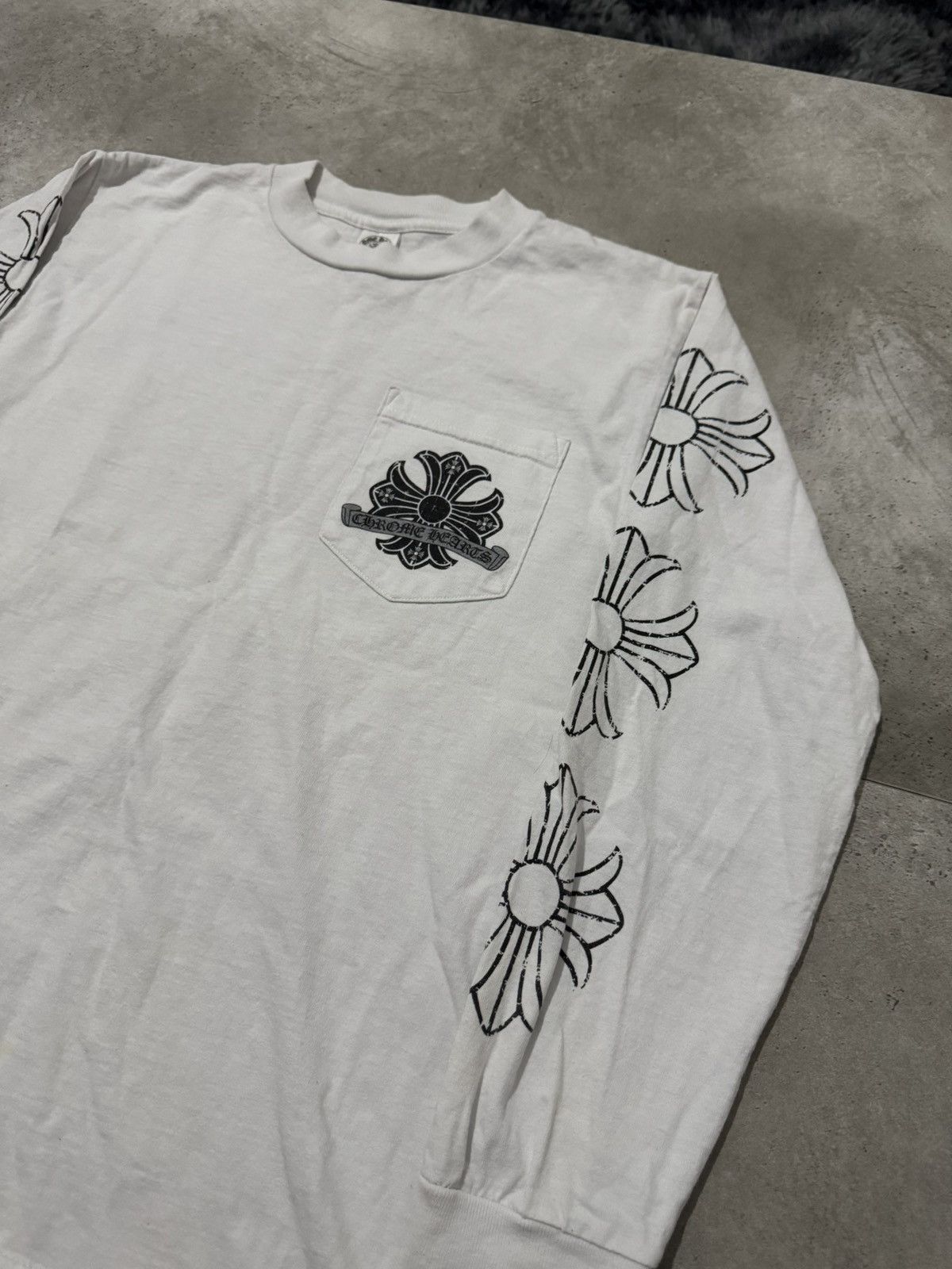 Chrome Hearts Chrome Hearts white long sleeve Size US S / EU 44-46 / 1 - 5 Thumbnail