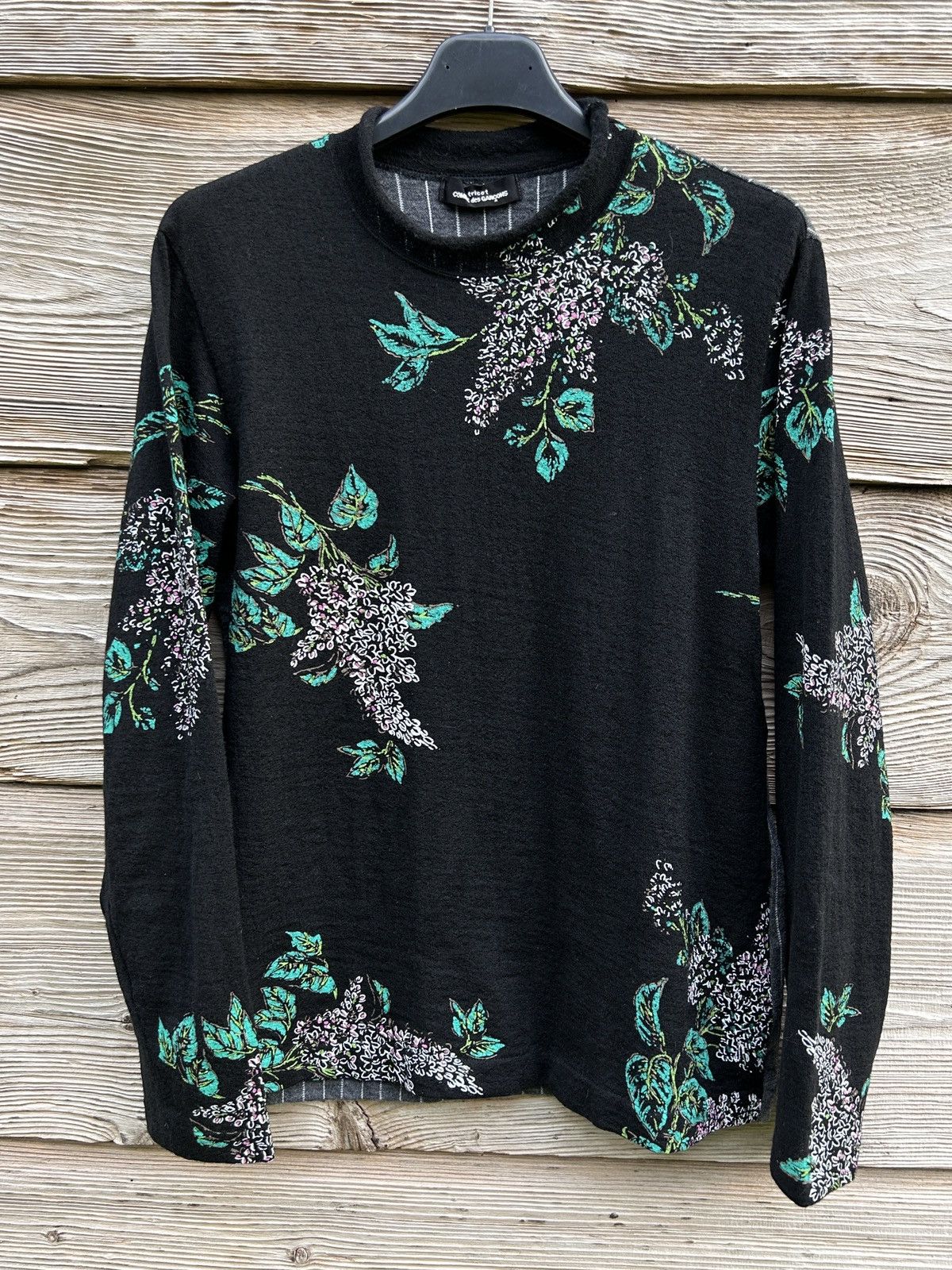 Vintage 90s Archive Comme Des Garcons 1996 Lilac Art Long Sleeve Grailed
