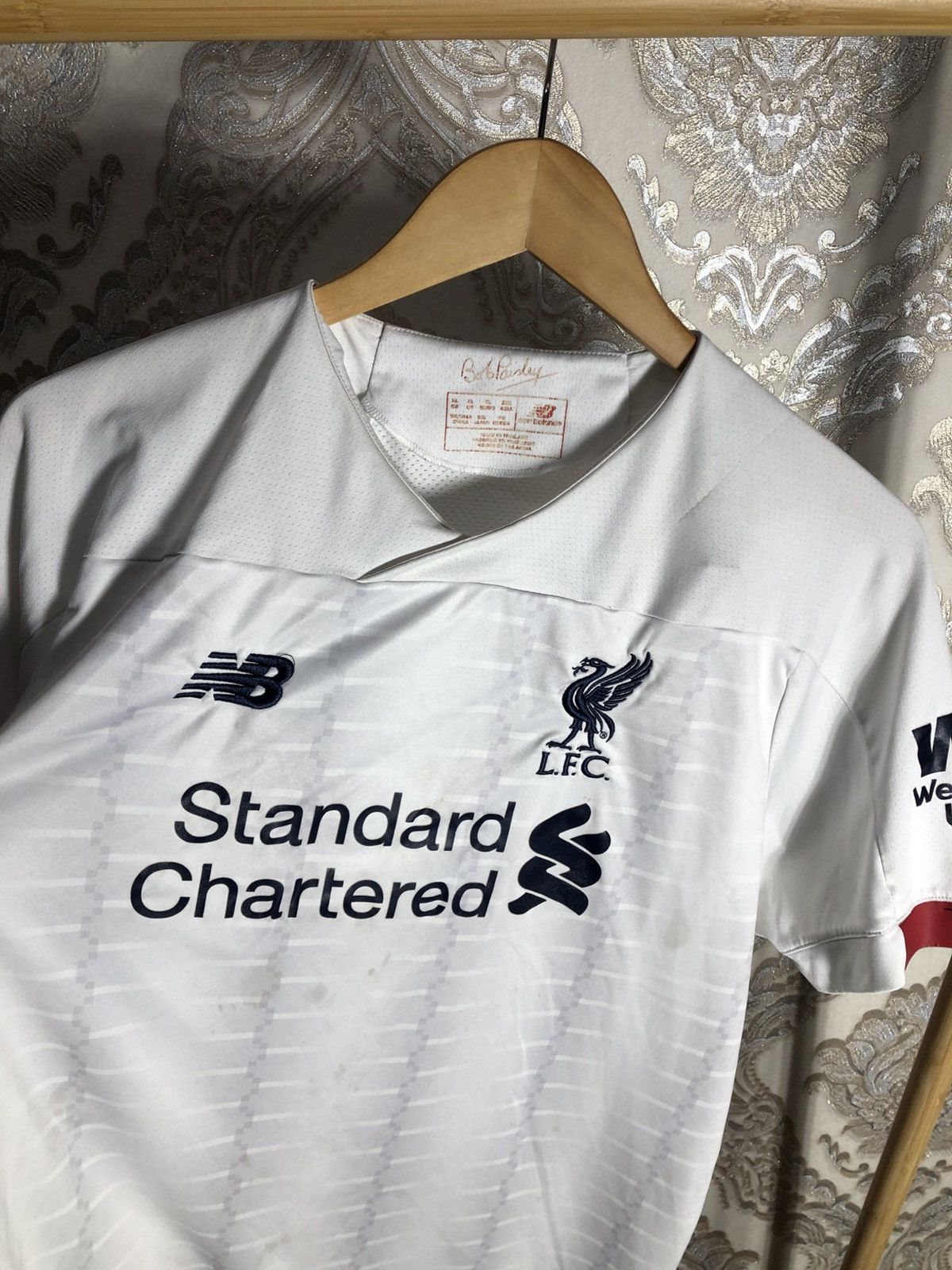 Vintage VERY RARE NEW BALANCE FC LIVERPOOL ENGLAND SOCCER JERSEY 90s Size US XL / EU 56 / 4 - 4 Thumbnail