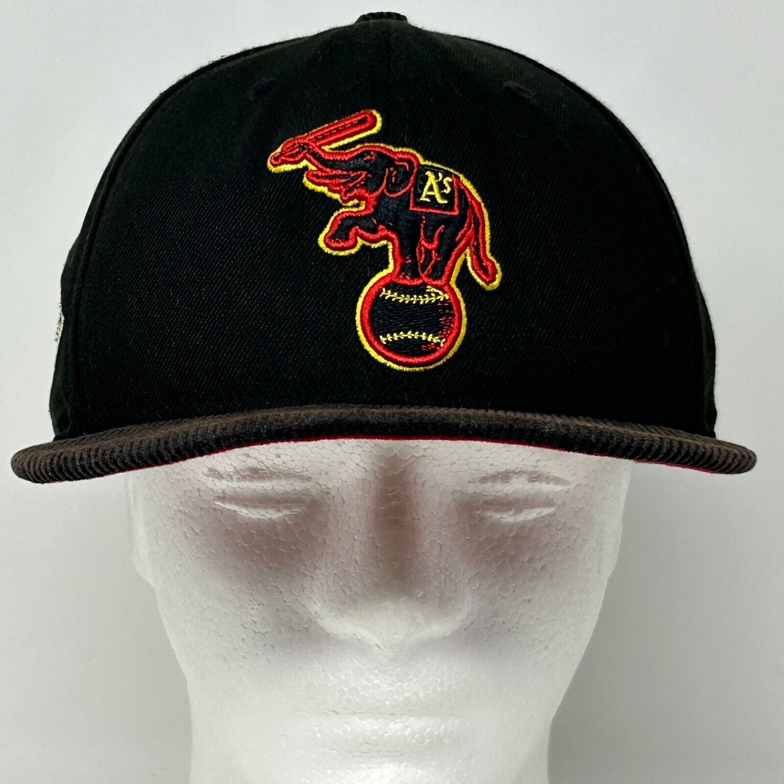 New Era Oakland Athletics As Hat Baseball Cap New Era Fitted 7 3/8 Size ONE SIZE - 2 Thumbnail