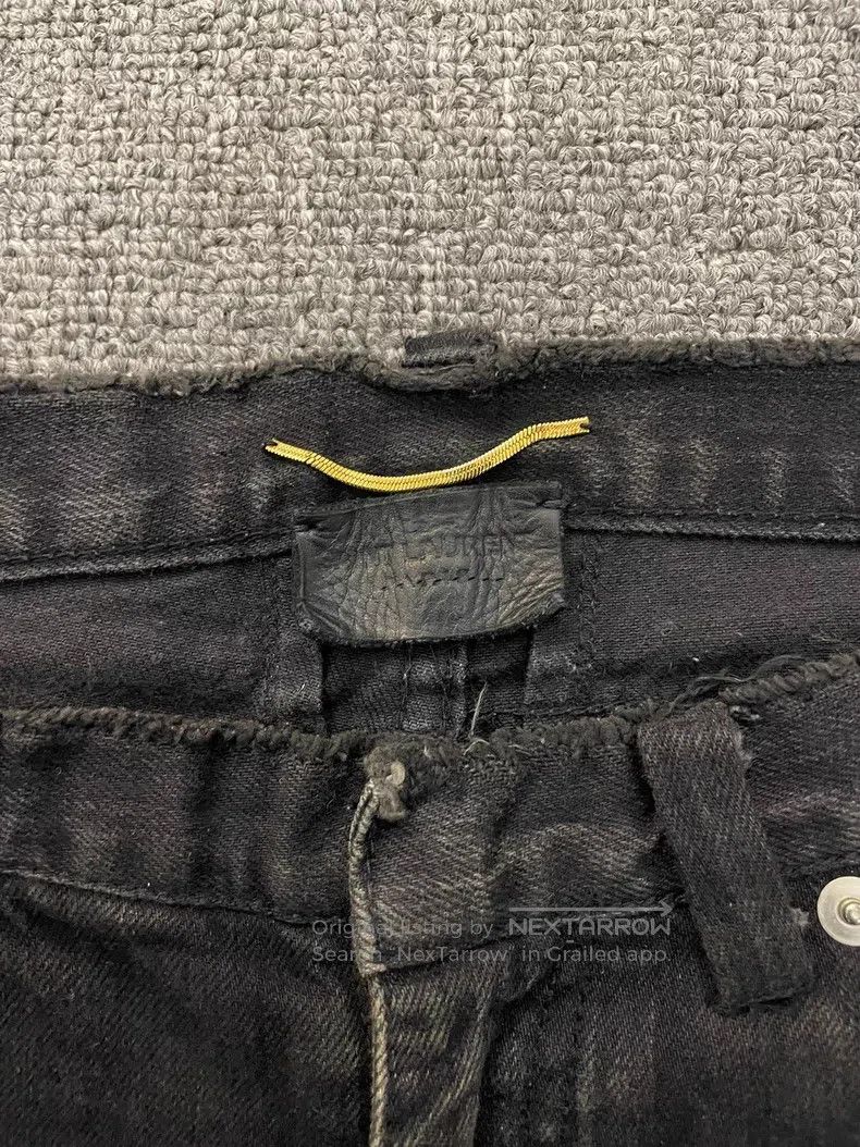 Saint Laurent Paris Saint Laurent Paris Black Frayed Denim Jeans Size US 26 / EU 42 - 2 Thumbnail