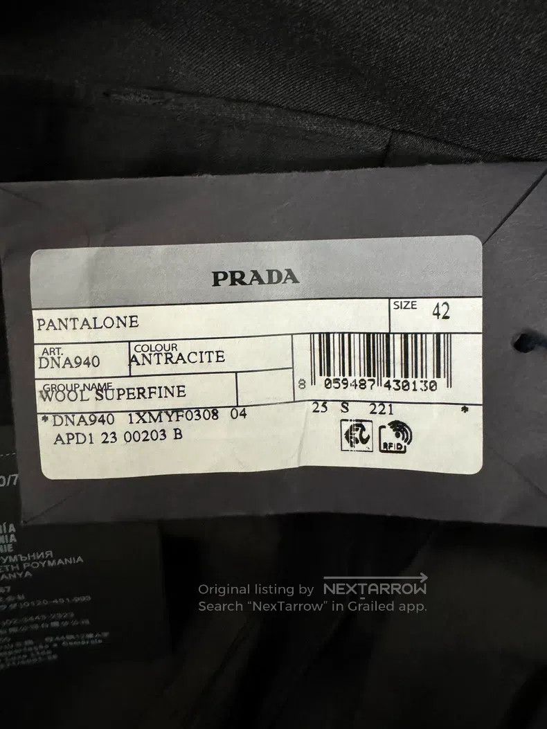 Prada Prada Solid colour straight loose casual trousers Size US 26 / EU 42 - 6 Thumbnail