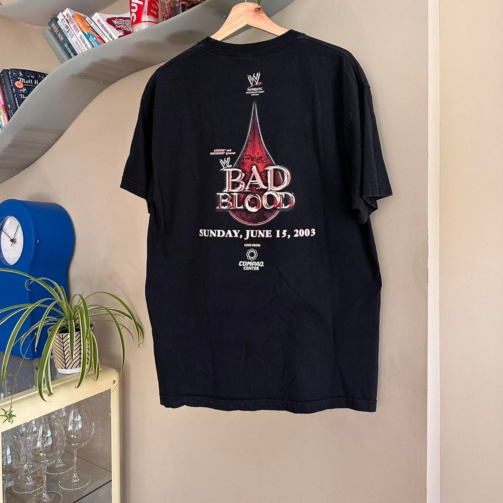 Vintage × WCW/nWo × WWF Vintage WWE Bad Blood Kevin Nash Vs Triple H Shirt Size US L / EU 52-54 / 3 - 6 Thumbnail