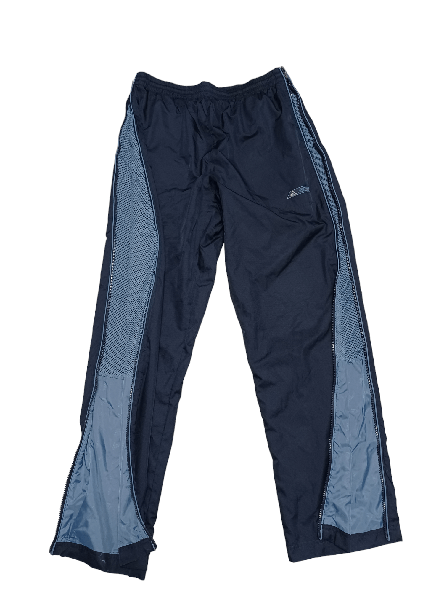 Adidas 2004 VINTAGE FULL ZIP ADIDAS NYLON DRILL TRACK PANTS Size US 32 / EU 48 - 1 Thumbnail